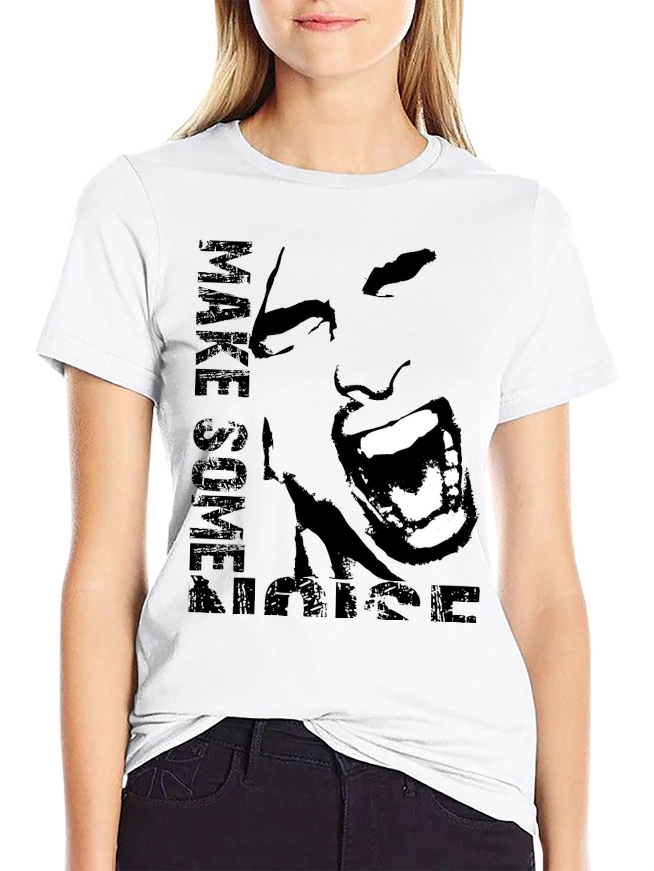 Make Some Noise Graphic Tee - Bold Statement Shirt