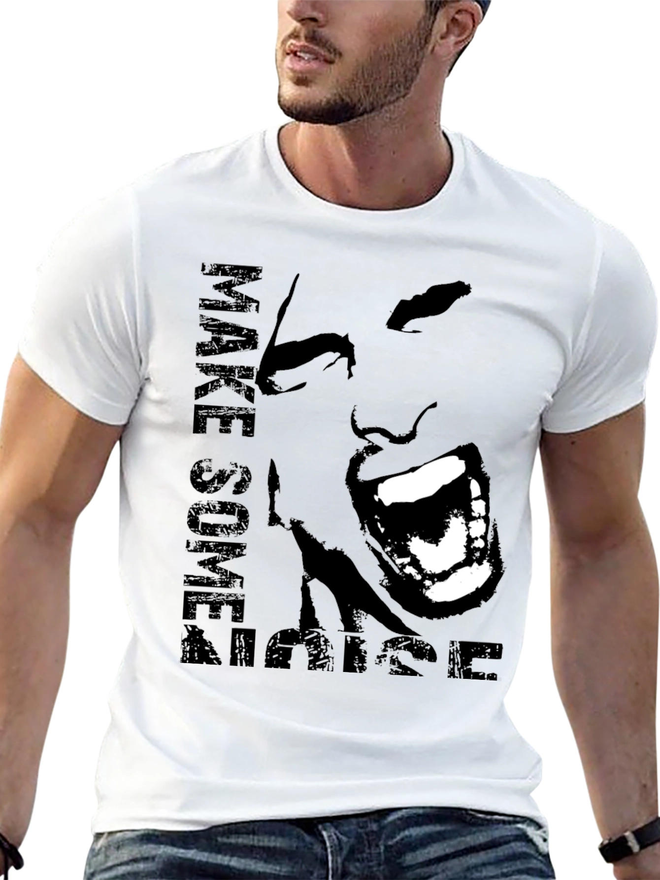Make Some Noise Graphic Tee - Bold Statement Shirt