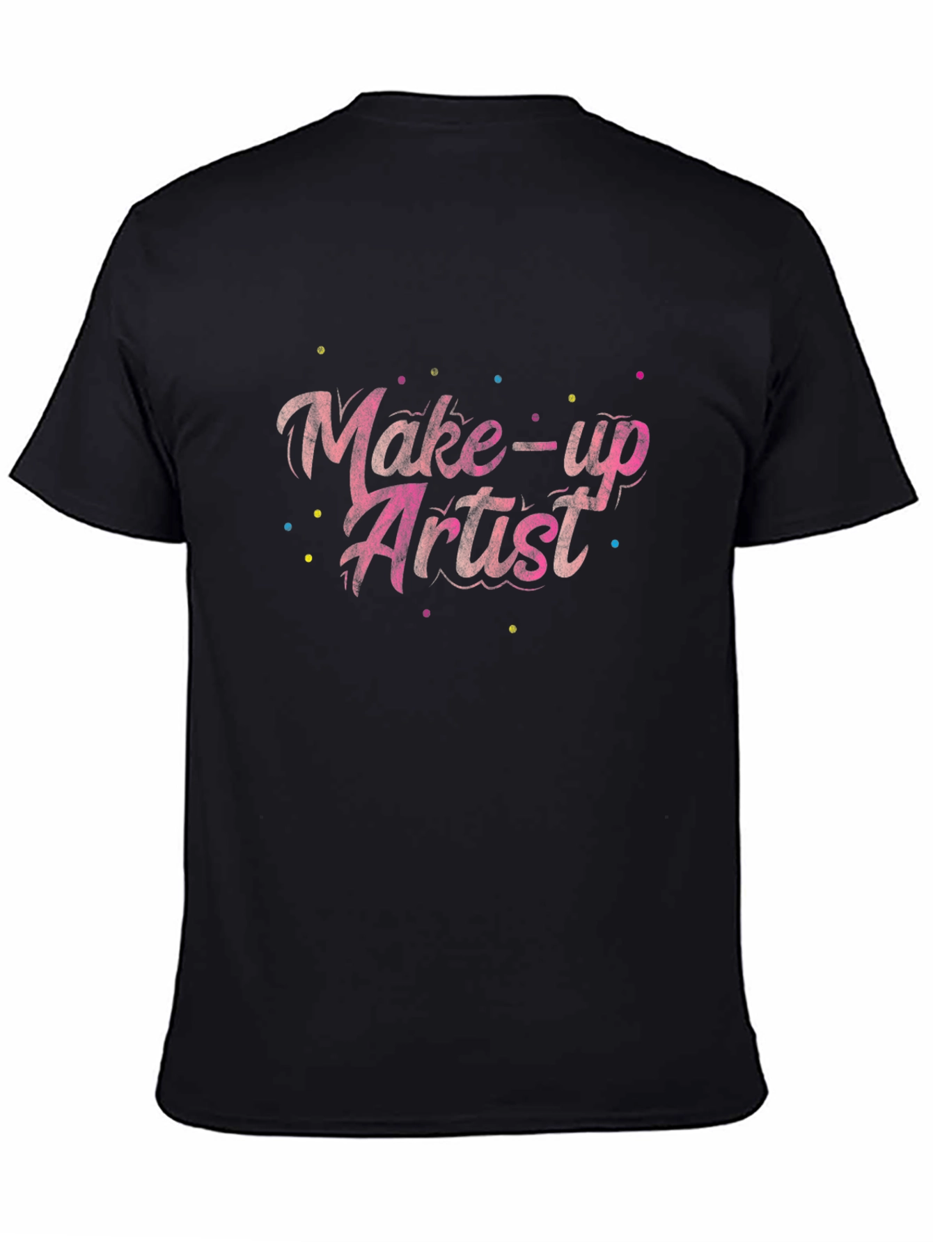 Make-up Artist Black Graphic T-Shirt