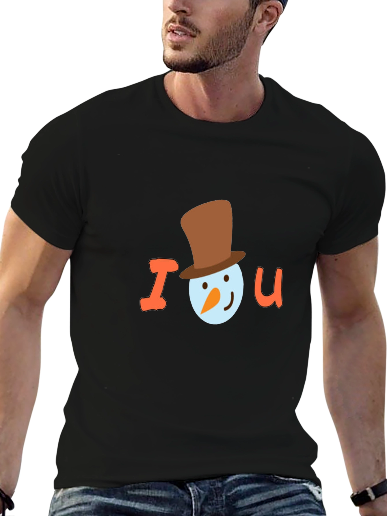 I Snowman U T-Shirt - Holiday Season Tee