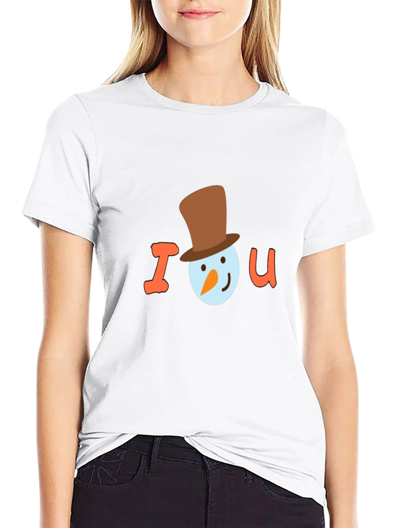 I Snowman U T-Shirt - Holiday Season Tee