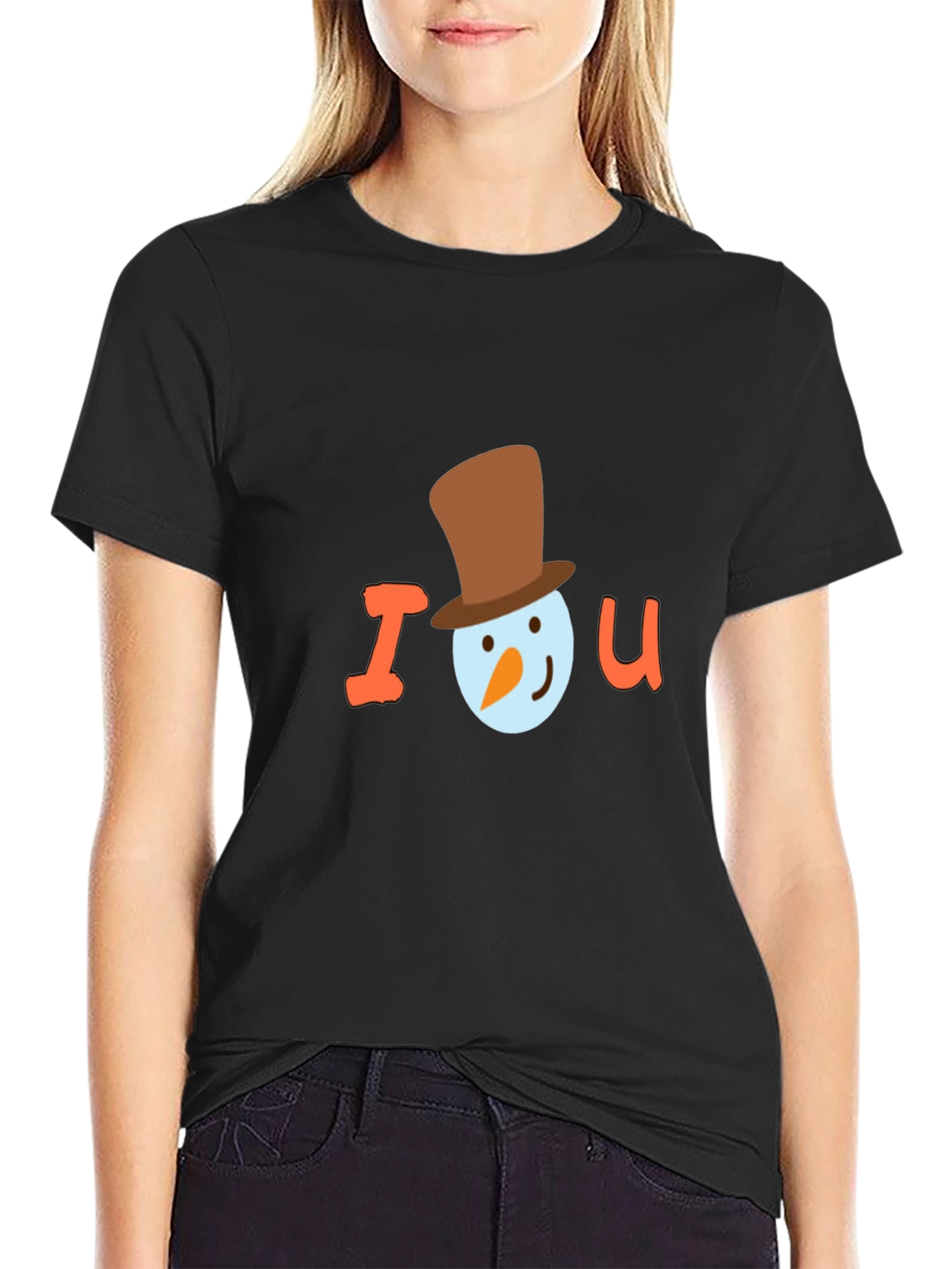 I Snowman U T-Shirt - Holiday Season Tee