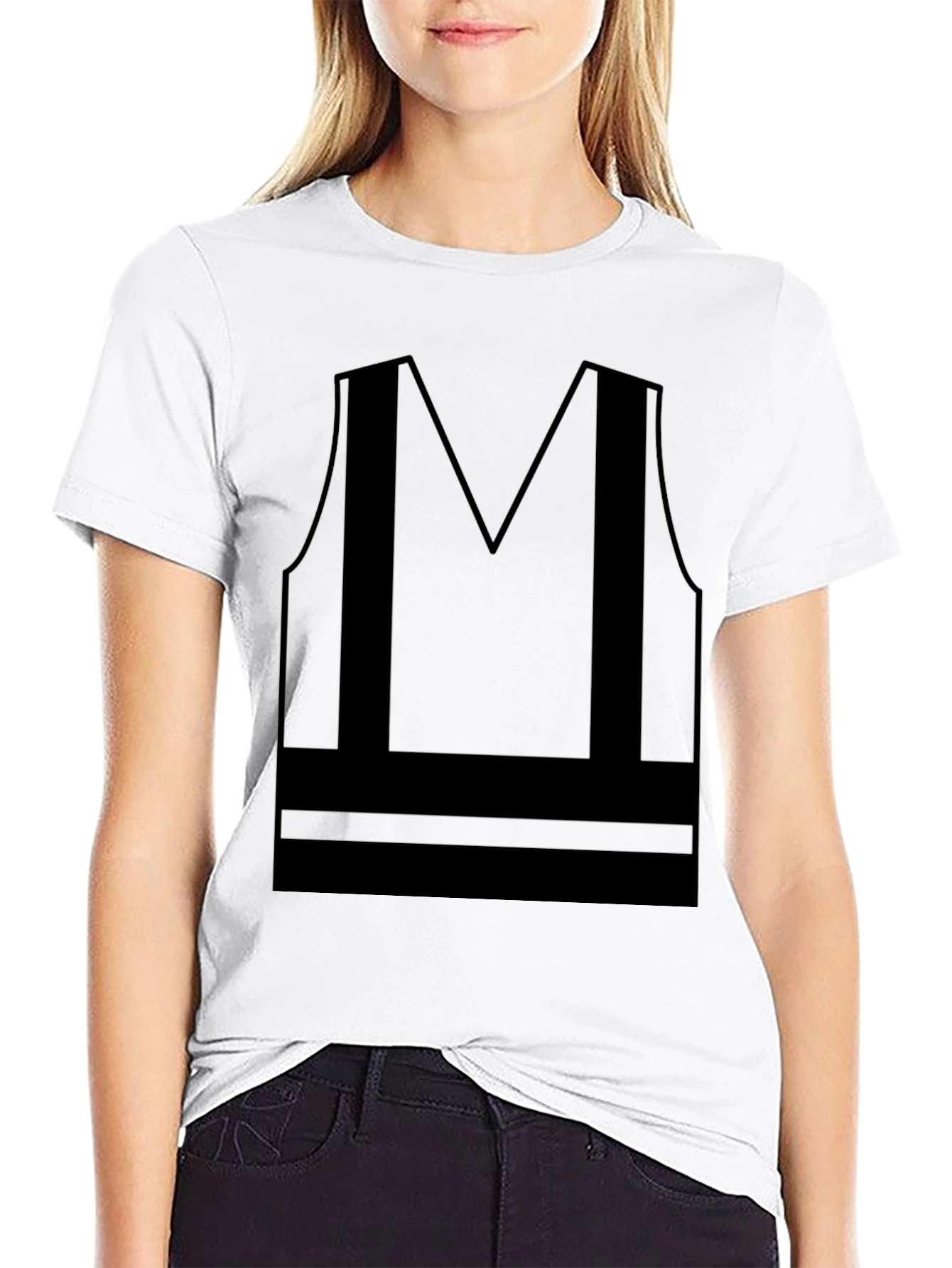 Construction Safety Vest T-Shirt - Novelty Apparel