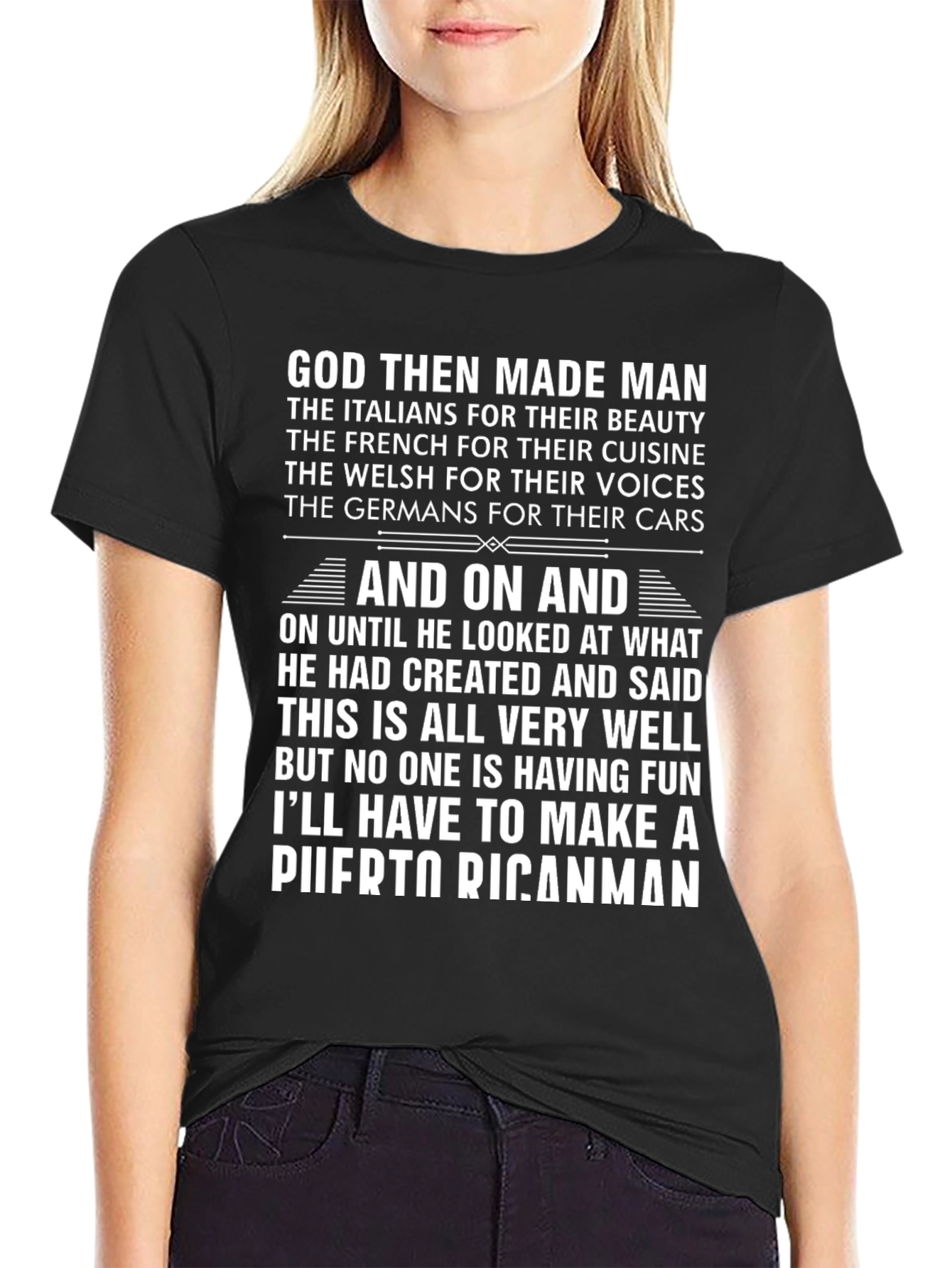 Puerto Rican Man T-Shirt - Humorous Graphic Tee