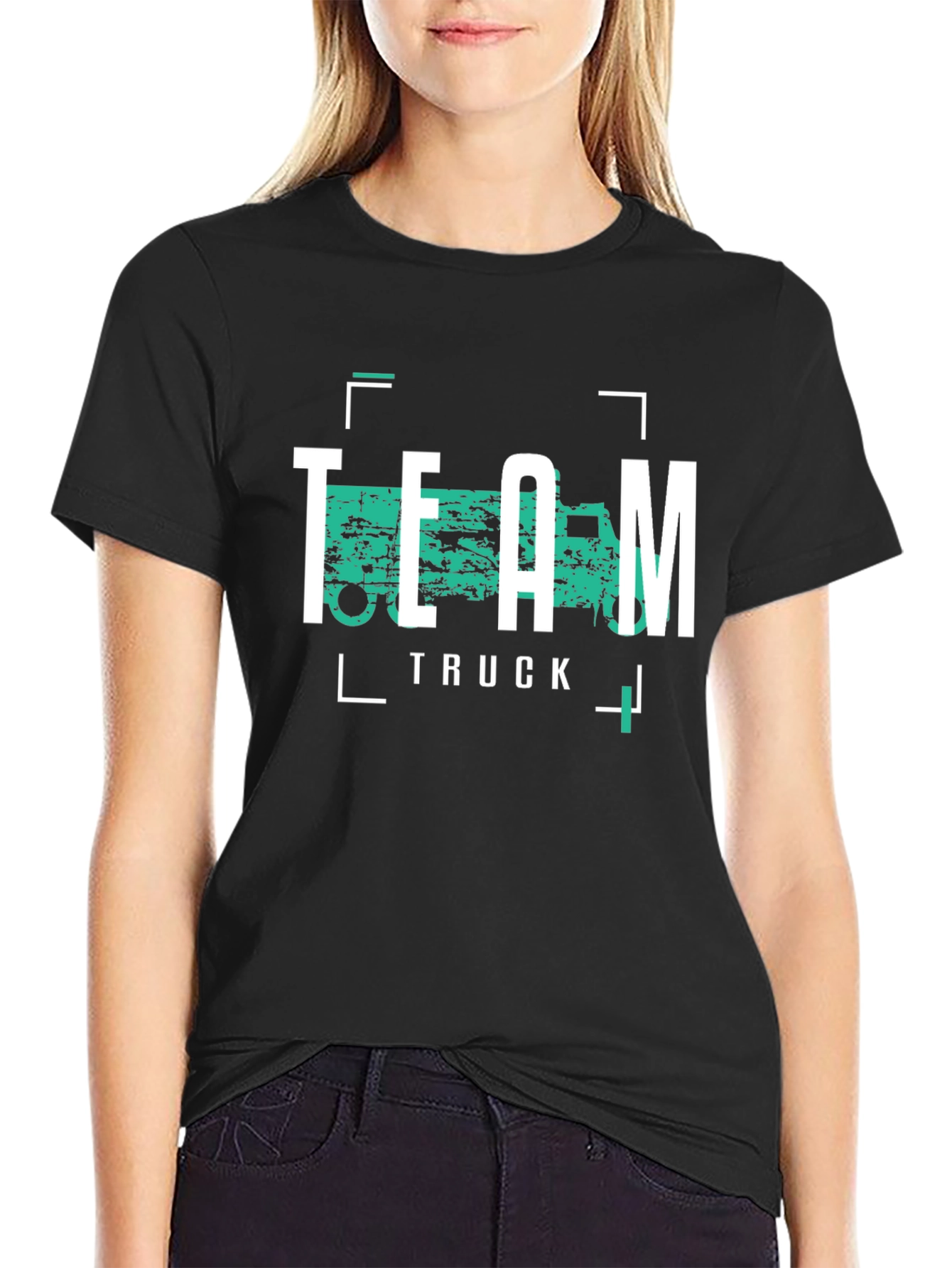 Team Truck Graphic Tee - Cool Black T-Shirt