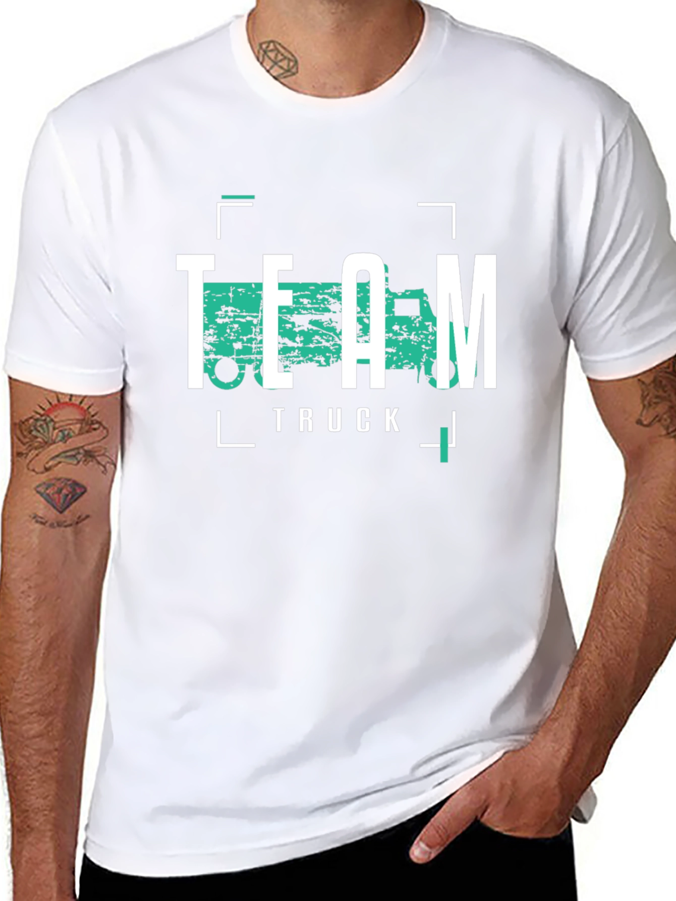 Team Truck Graphic Tee - Cool Black T-Shirt