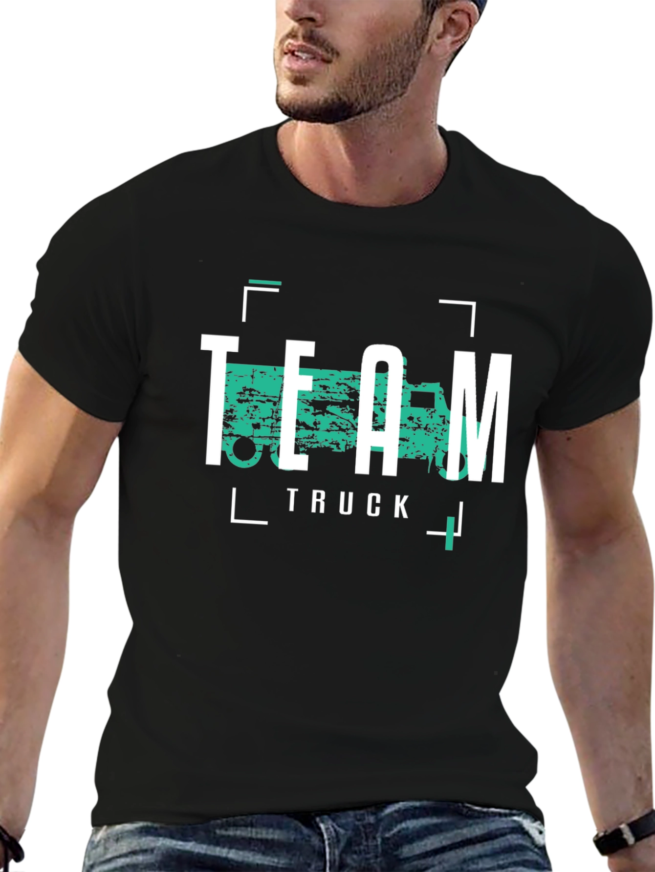 Team Truck Graphic Tee - Cool Black T-Shirt