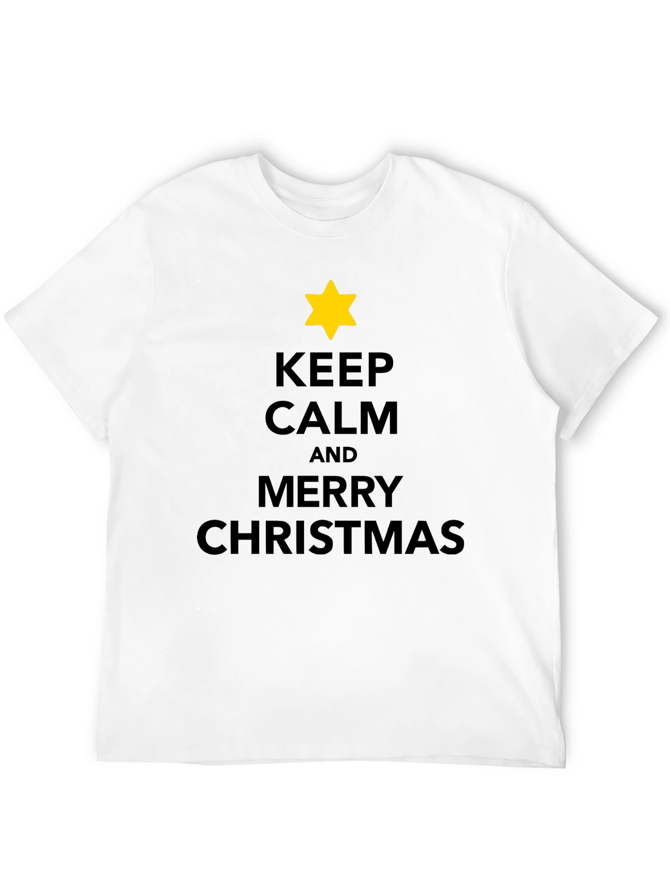 Keep Calm Merry Christmas Star T-Shirt