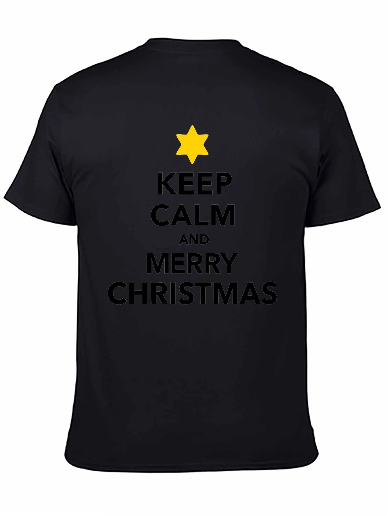 Keep Calm Merry Christmas Star T-Shirt