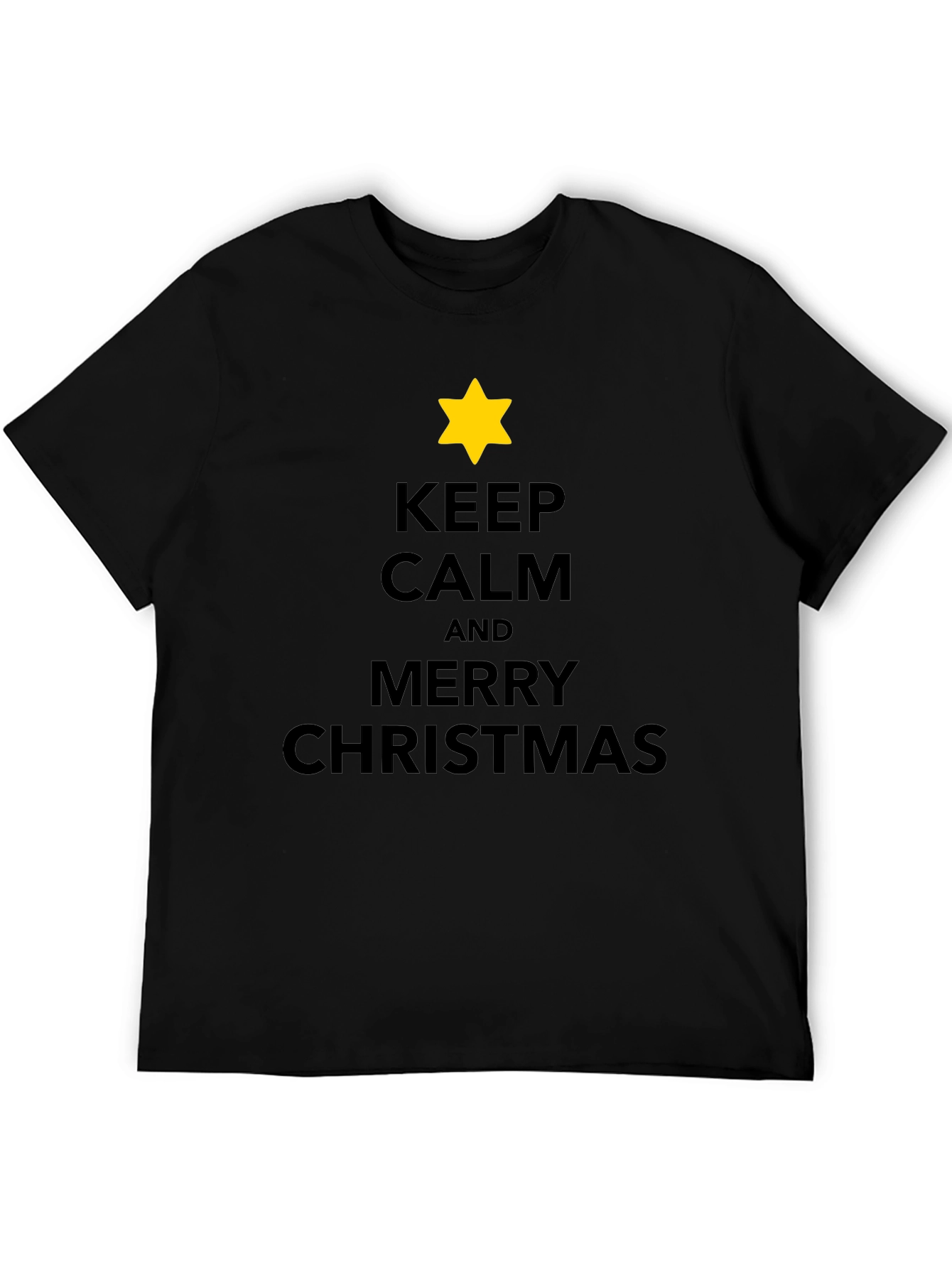 Keep Calm Merry Christmas Star T-Shirt
