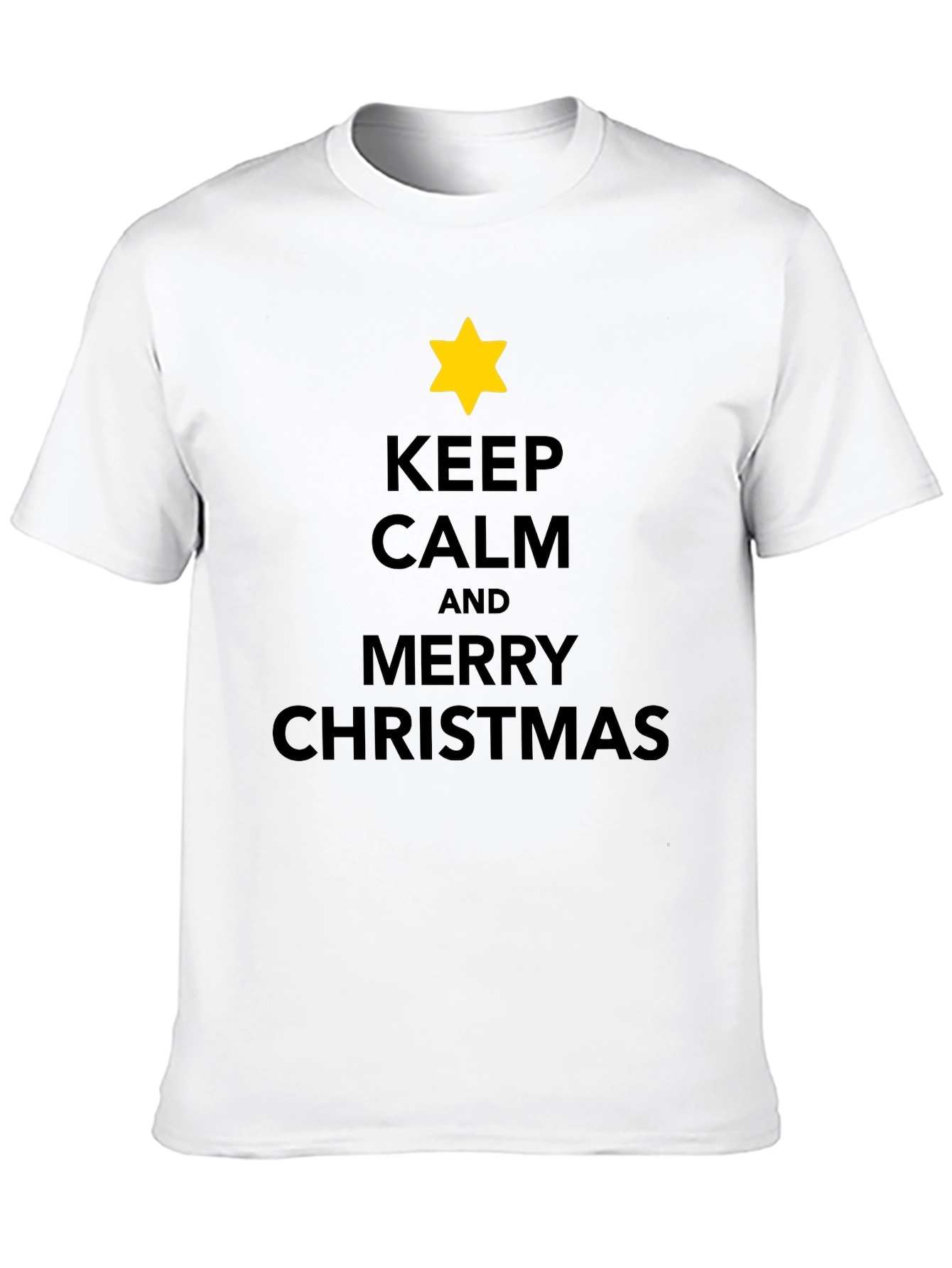 Keep Calm Merry Christmas Star T-Shirt