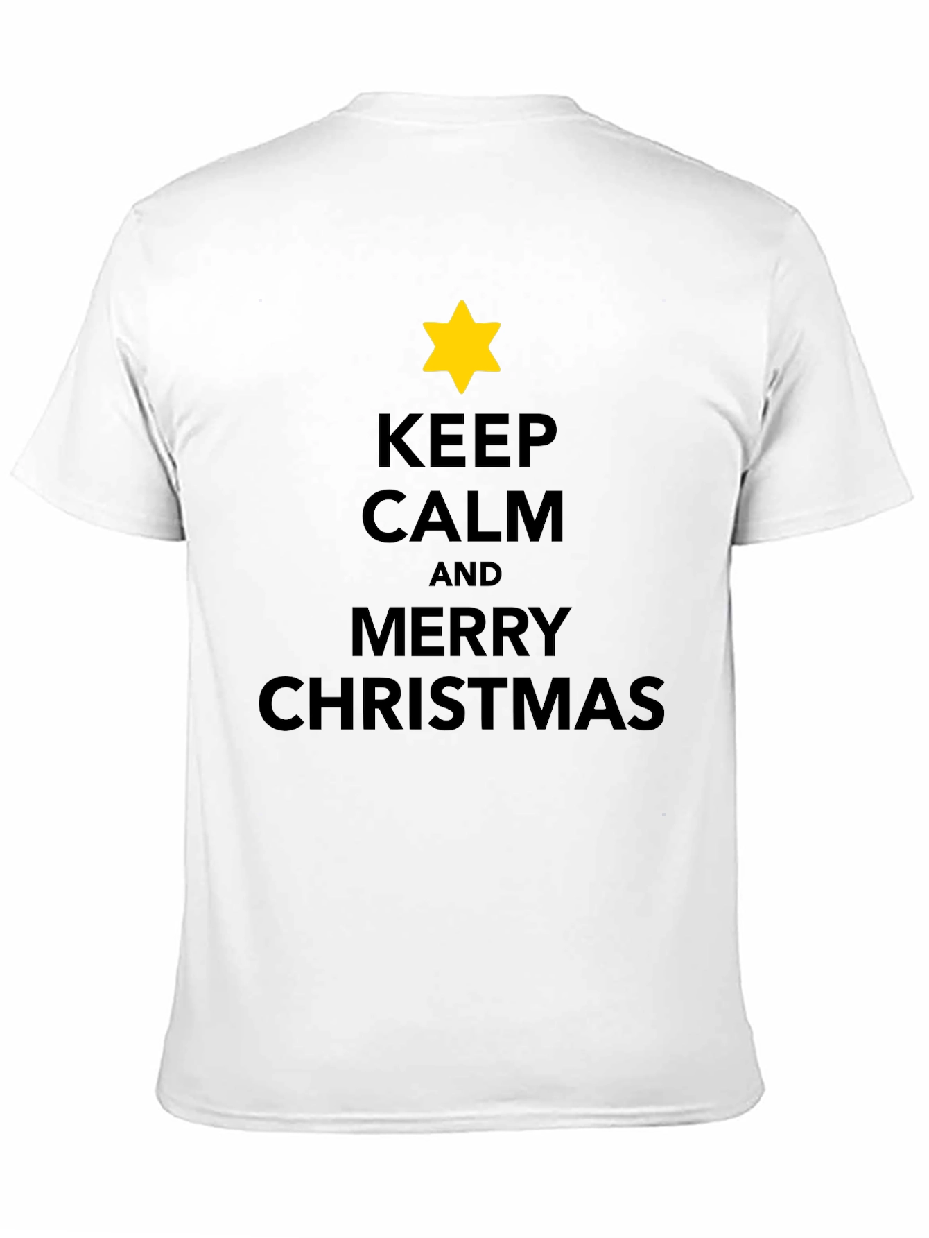 Keep Calm Merry Christmas Star T-Shirt