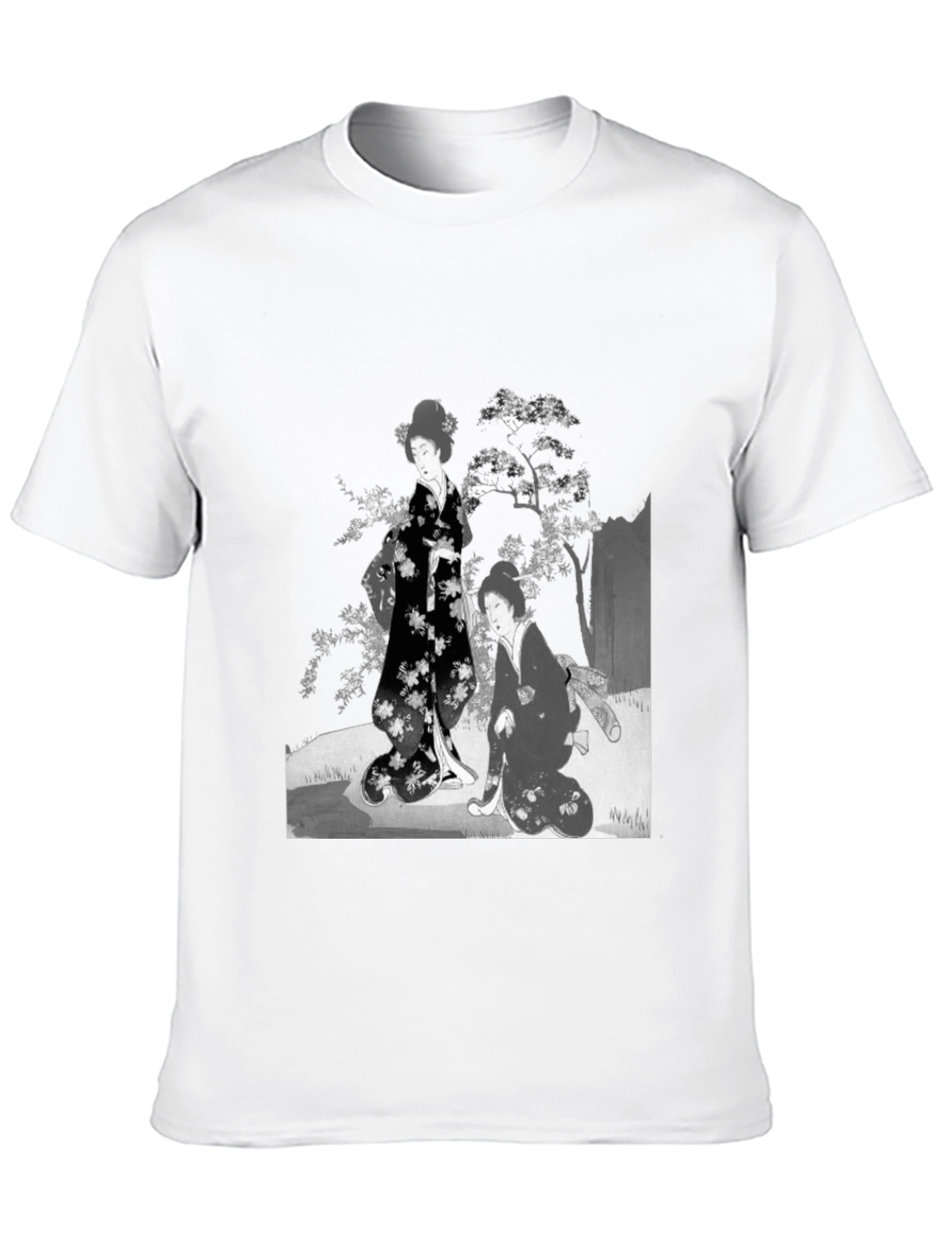 Geisha Art T-Shirt - Black