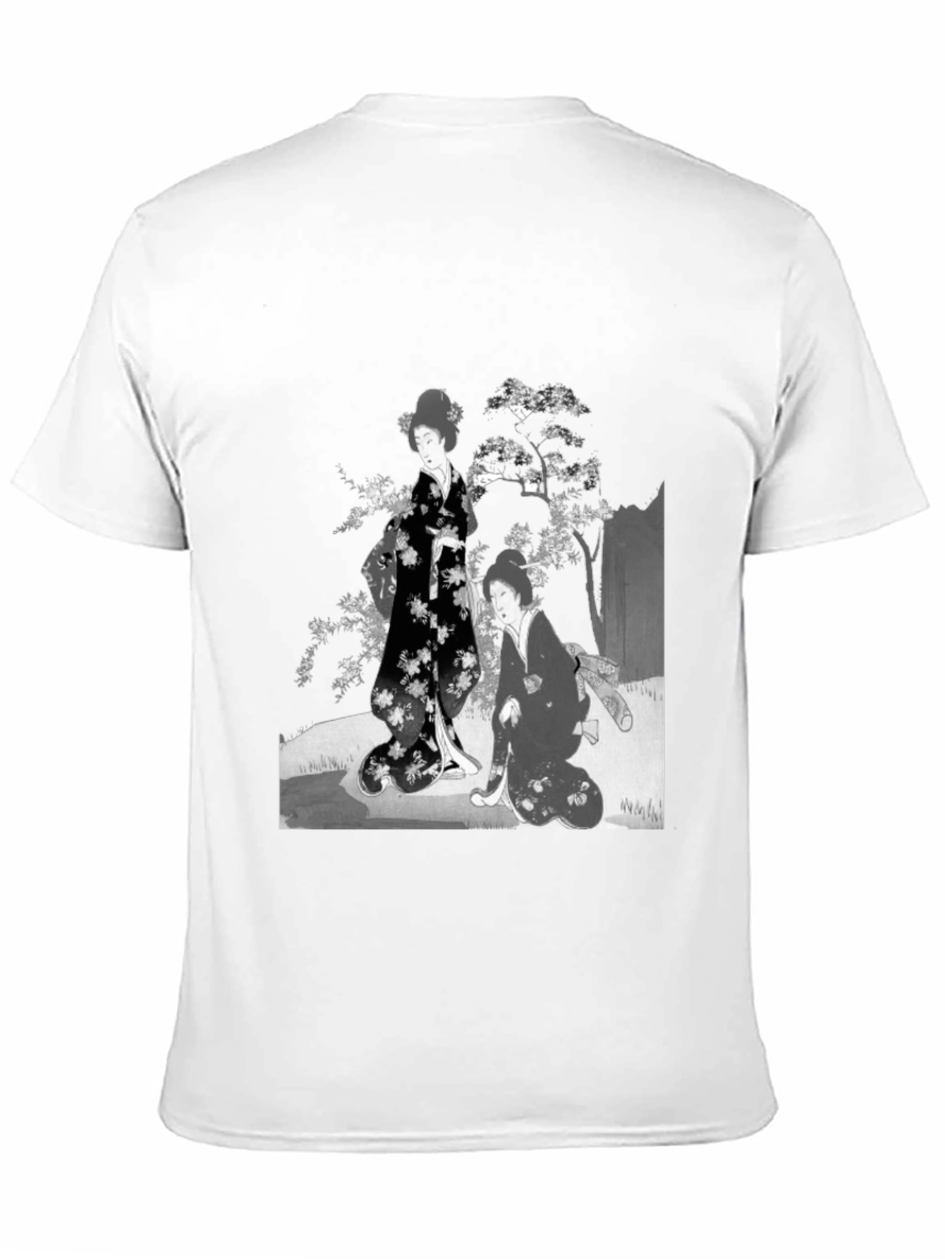 Geisha Art T-Shirt - Black