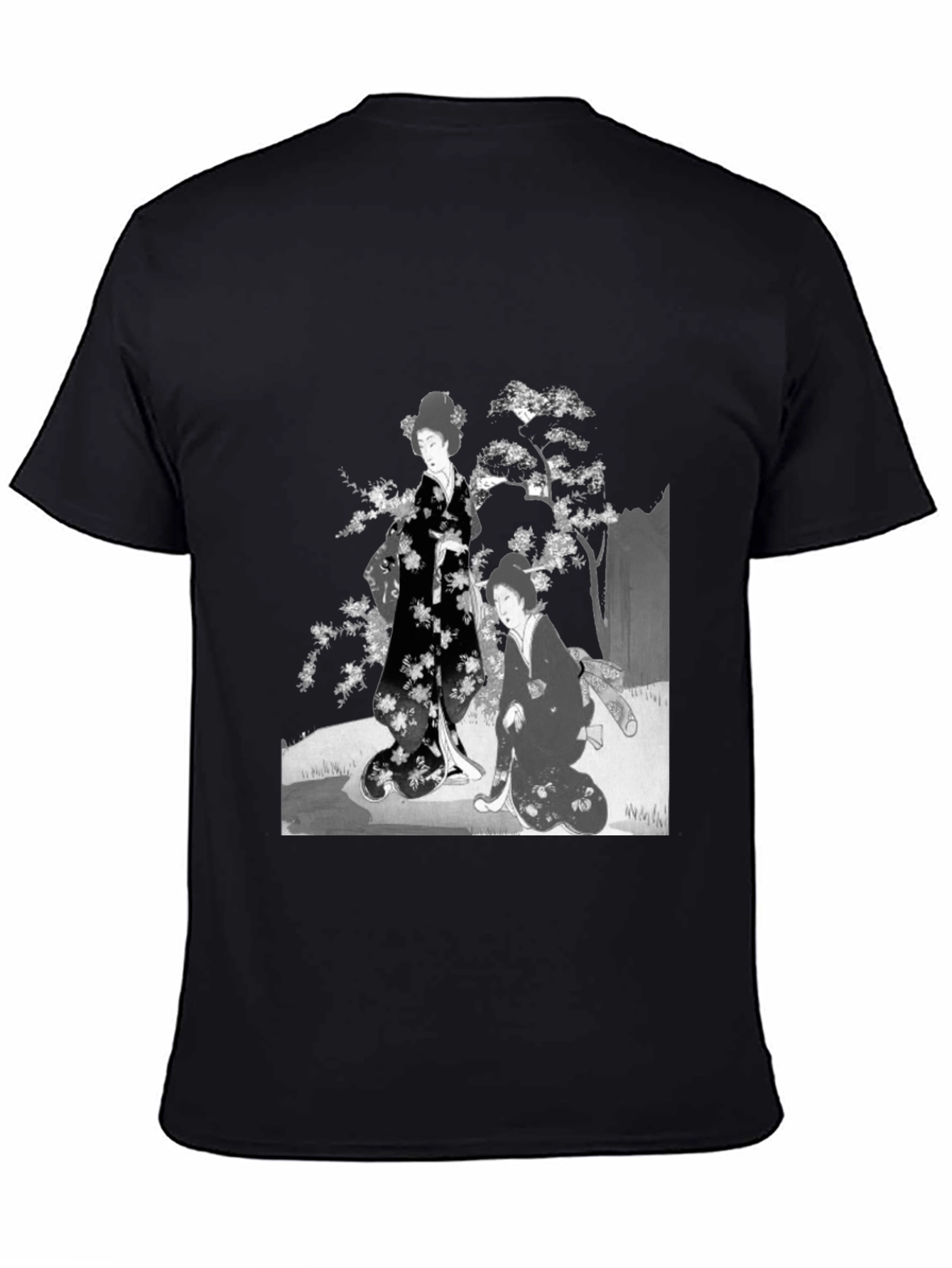 Geisha Art T-Shirt - Black