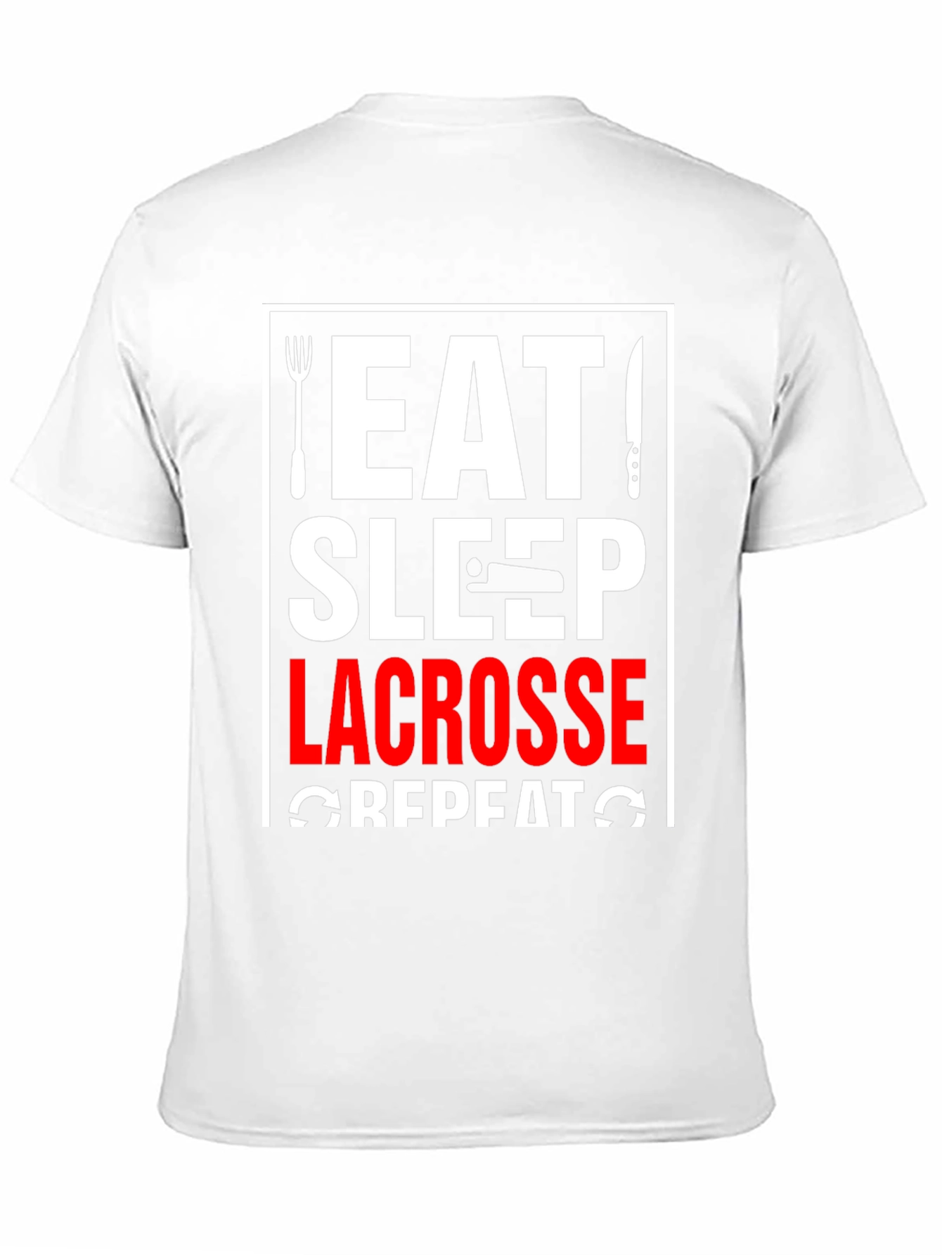 Eat Sleep Lacrosse Repeat Graphic T-Shirt