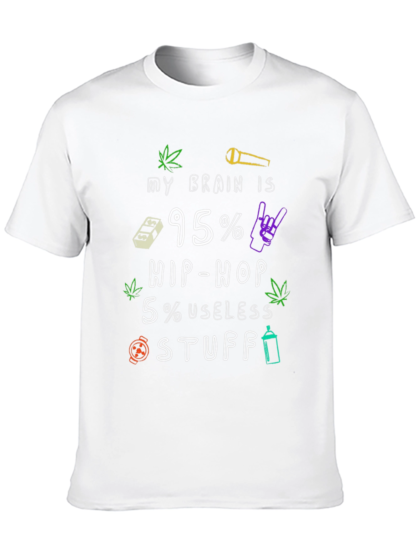 Hip Hop Brain Mens T-Shirt