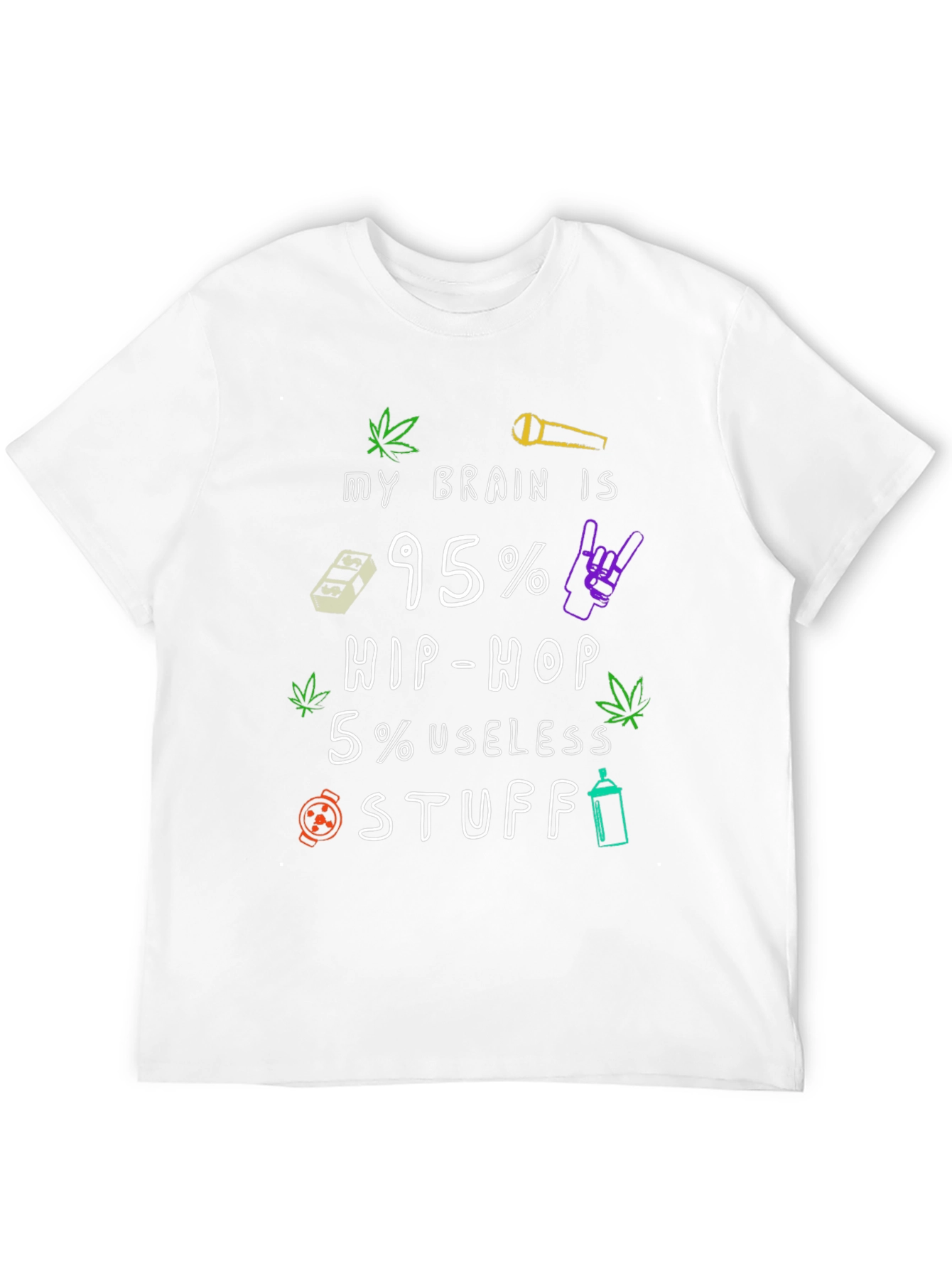 Hip Hop Brain Mens T-Shirt