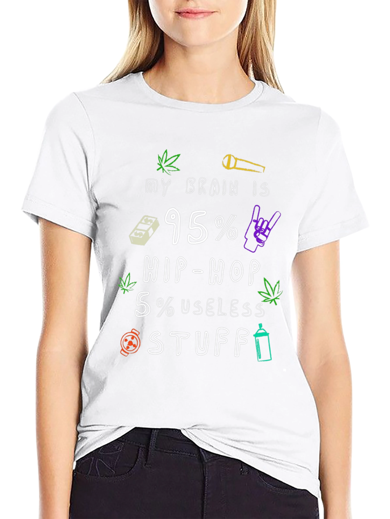 Hip Hop Brain Mens T-Shirt