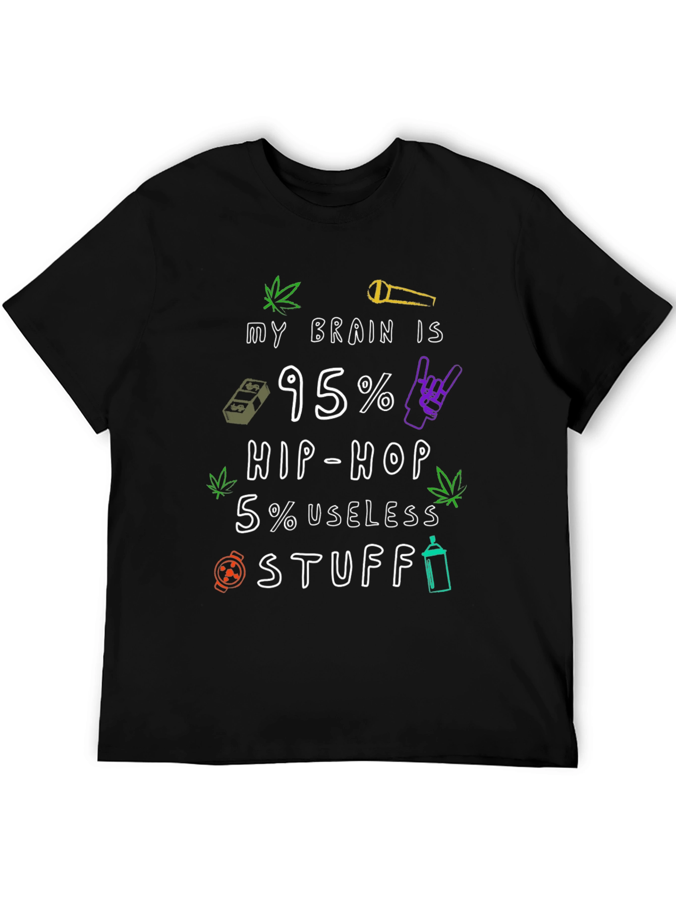 Hip Hop Brain Mens T-Shirt