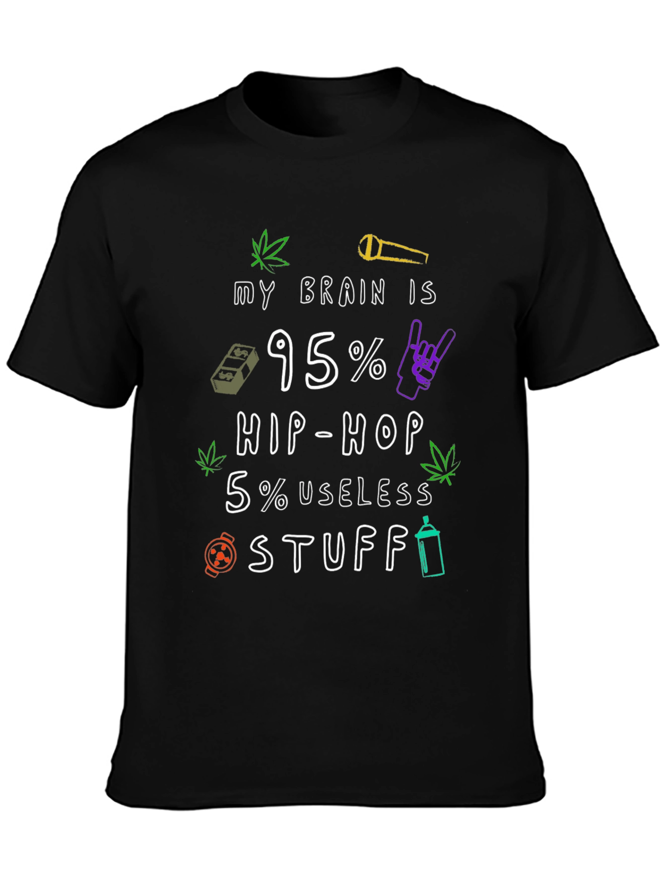 Hip Hop Brain Mens T-Shirt