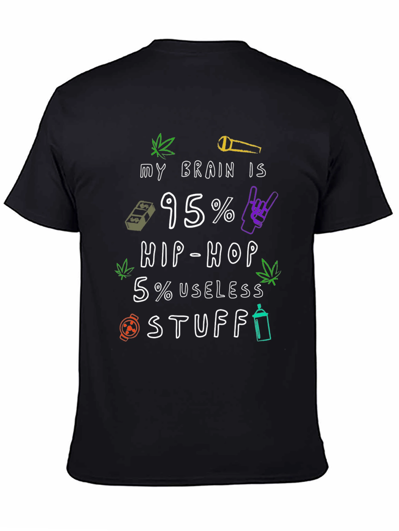 Hip Hop Brain Mens T-Shirt