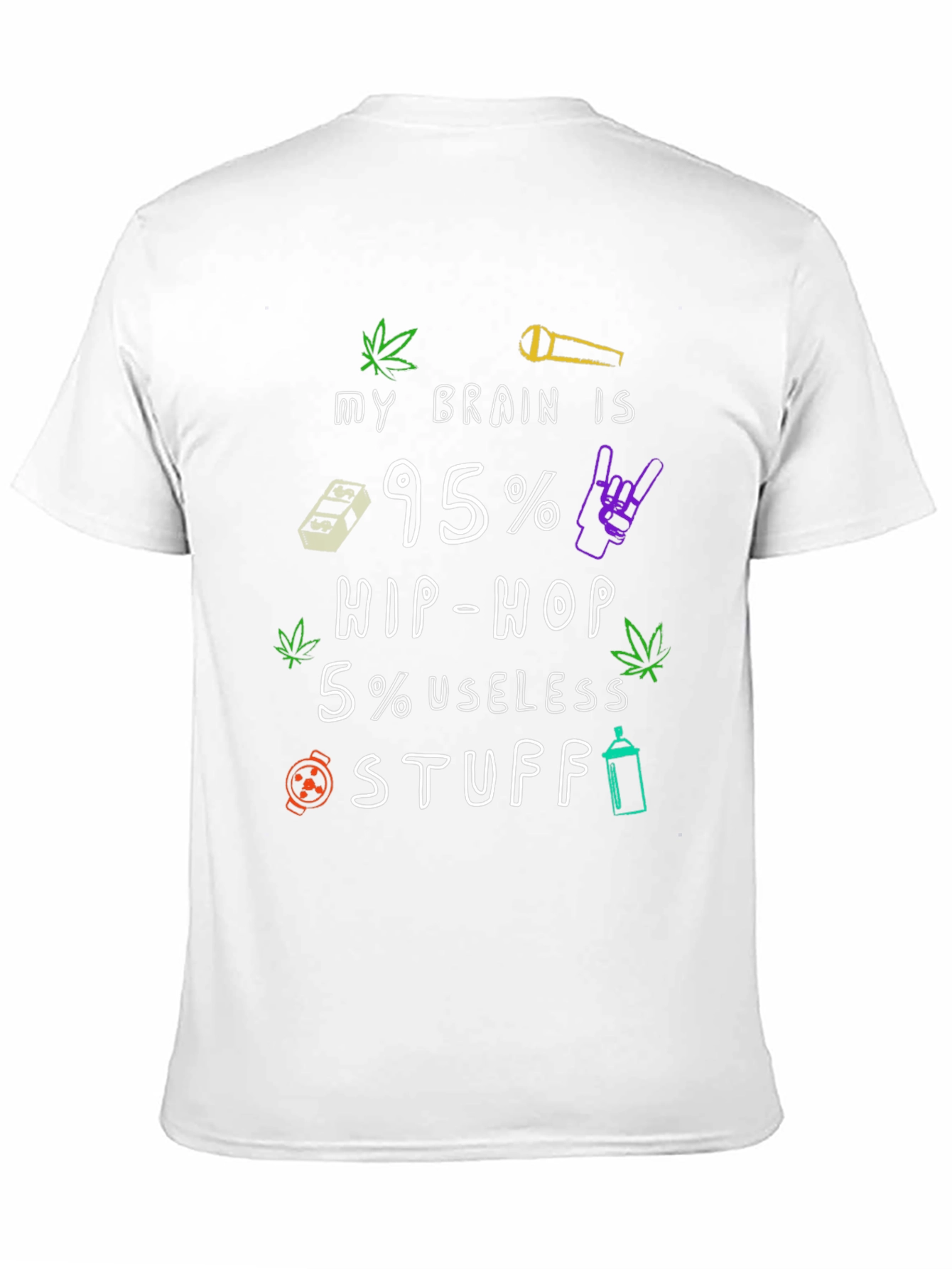 Hip Hop Brain Mens T-Shirt