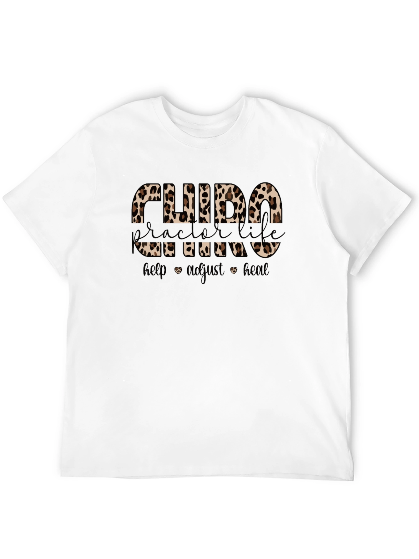 Chiropractor Life Leopard Print T-Shirt