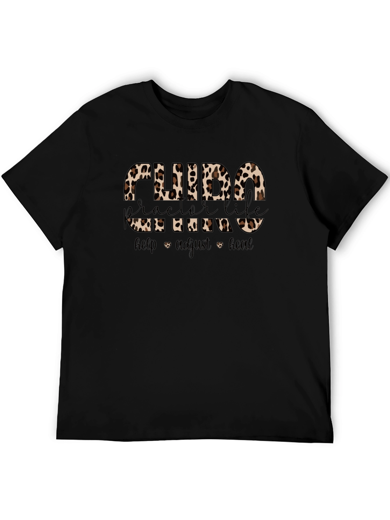 Chiropractor Life Leopard Print T-Shirt