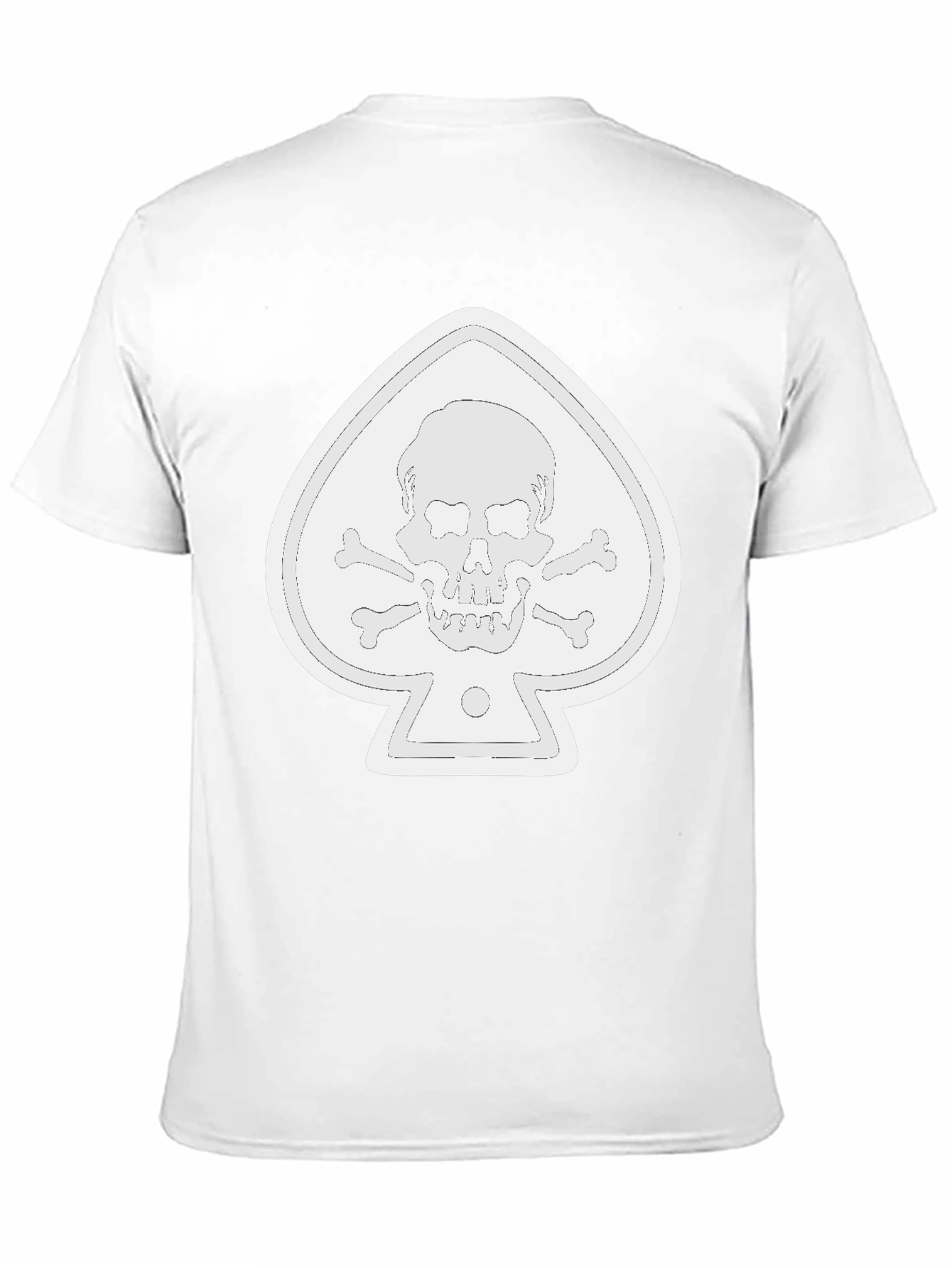 Spade Skull Graphic Tee - Black