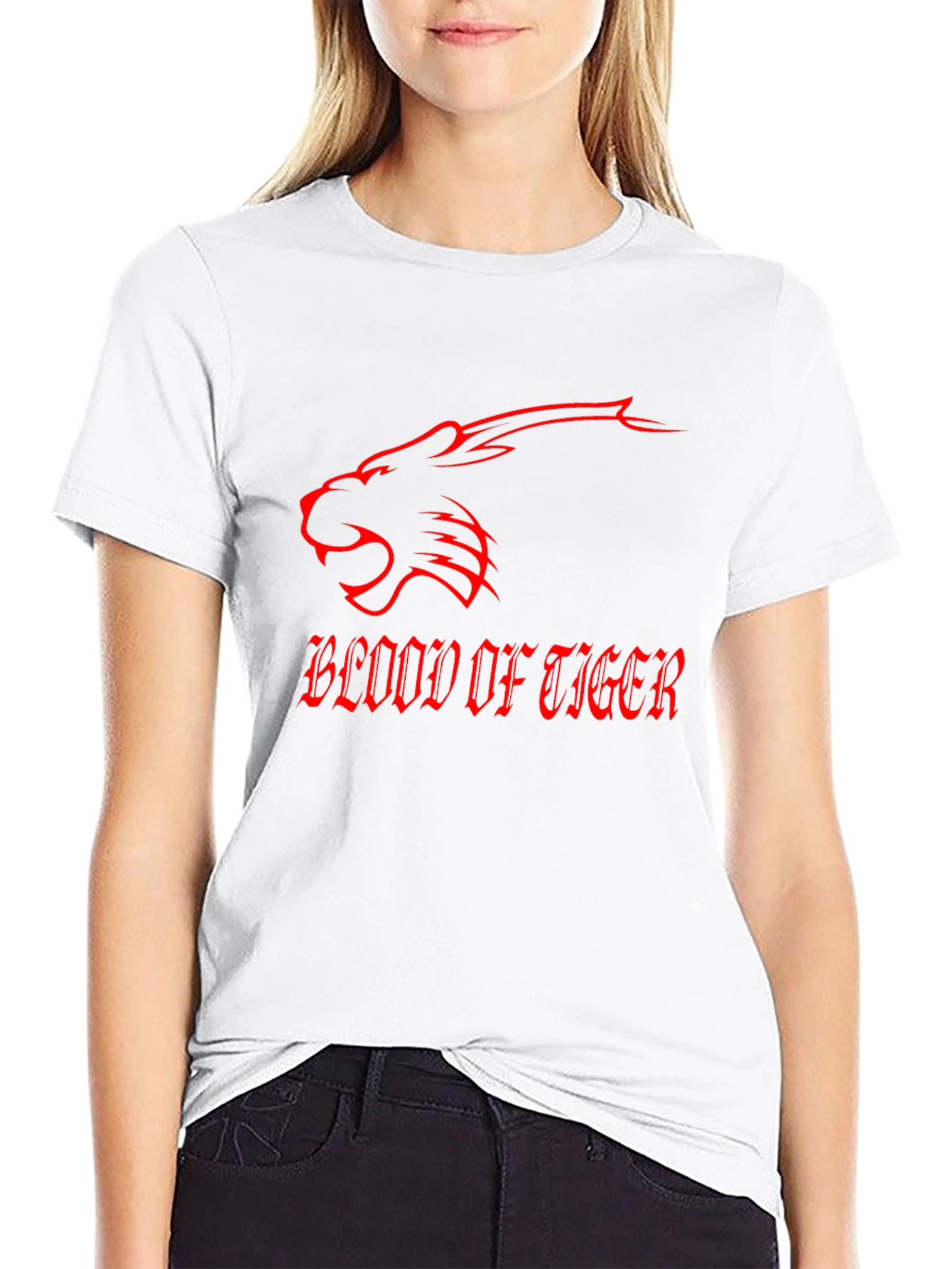 Blood of Tiger Graphic Tee - Black