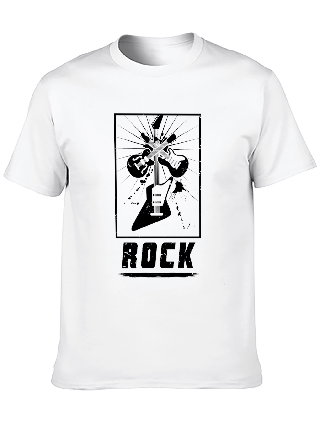 Rock Music Graphic T-Shirt - Black Cotton Tee