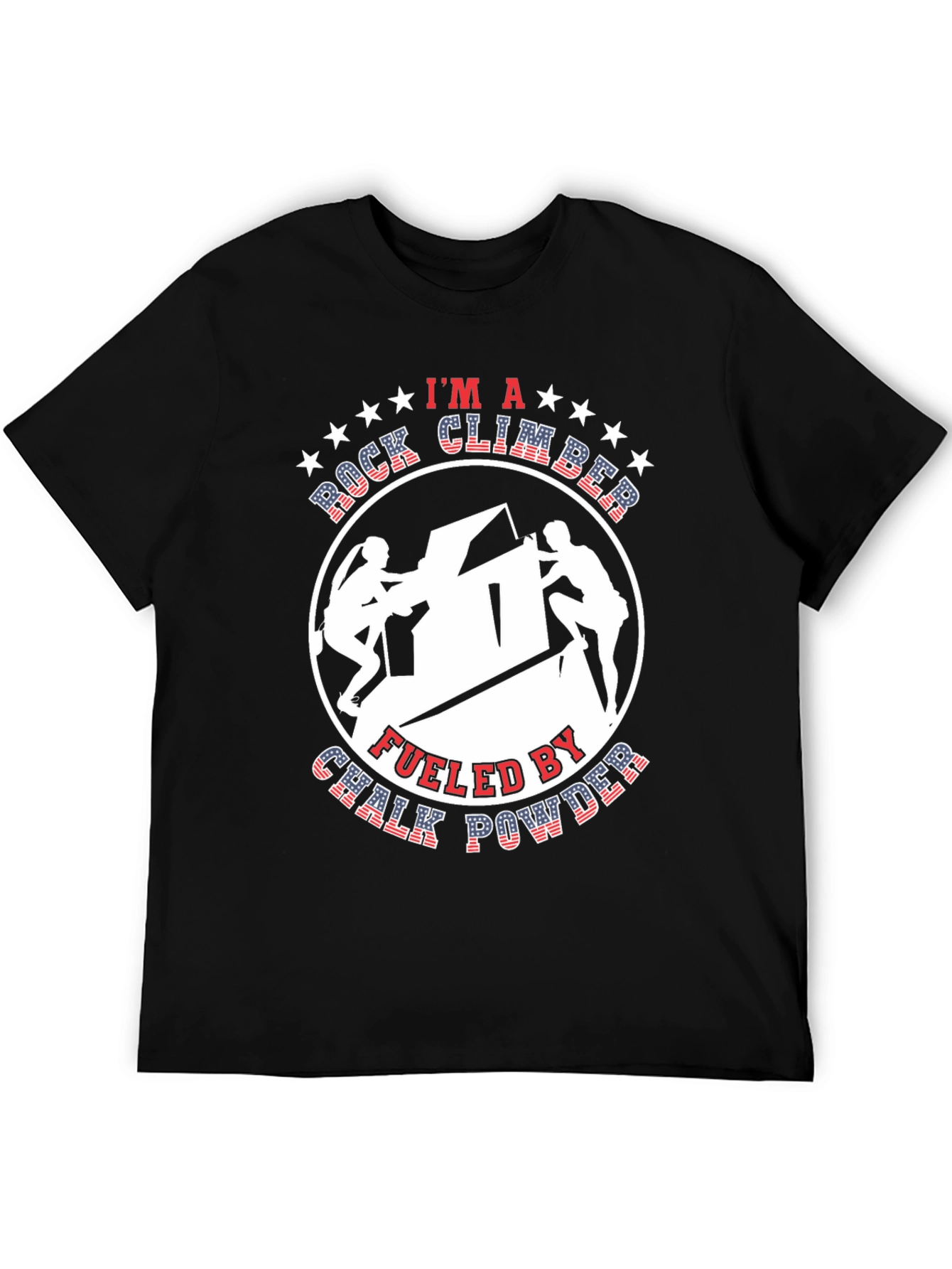 Rock Climber Chalk Powder Graphic Tee