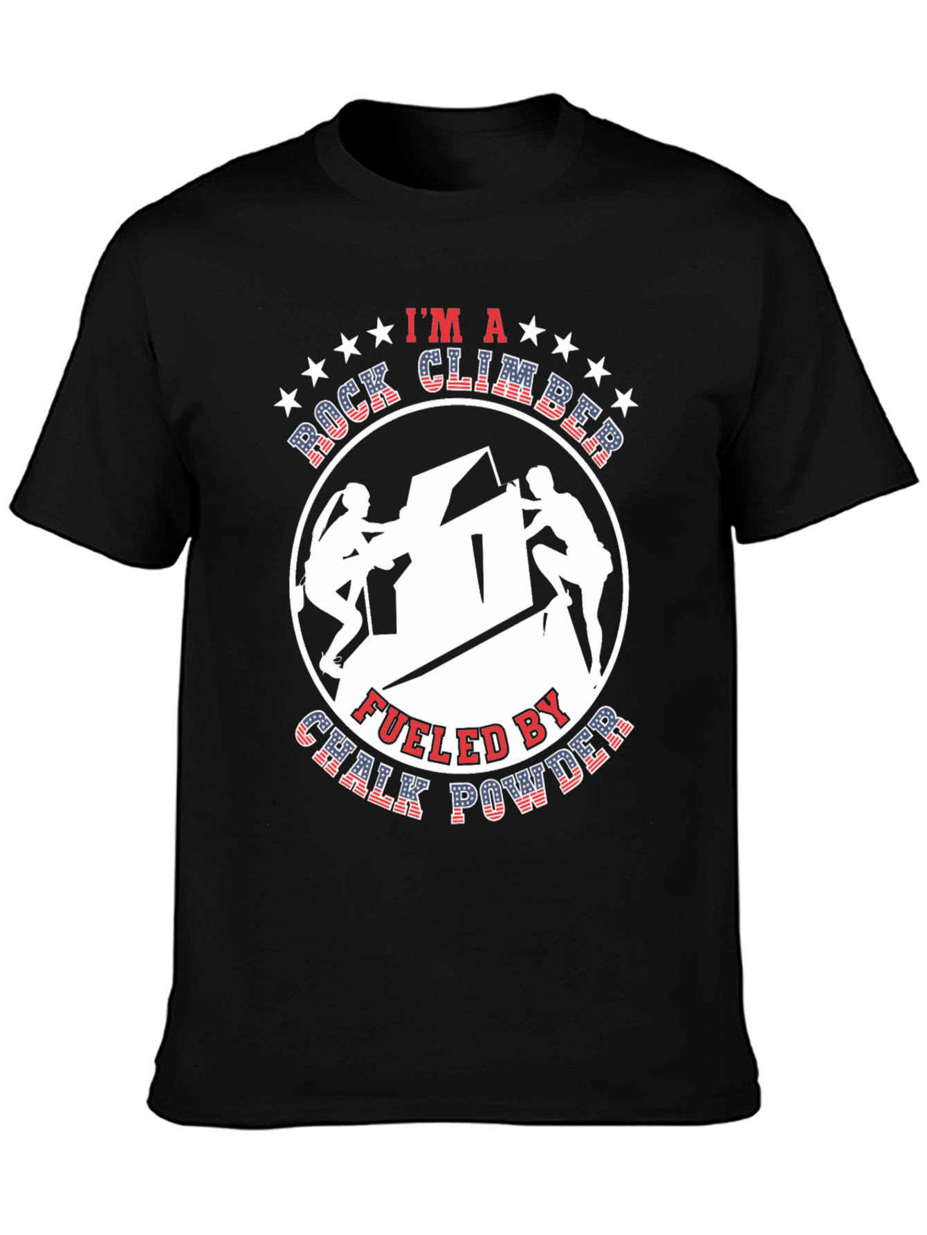 Rock Climber Chalk Powder Graphic Tee