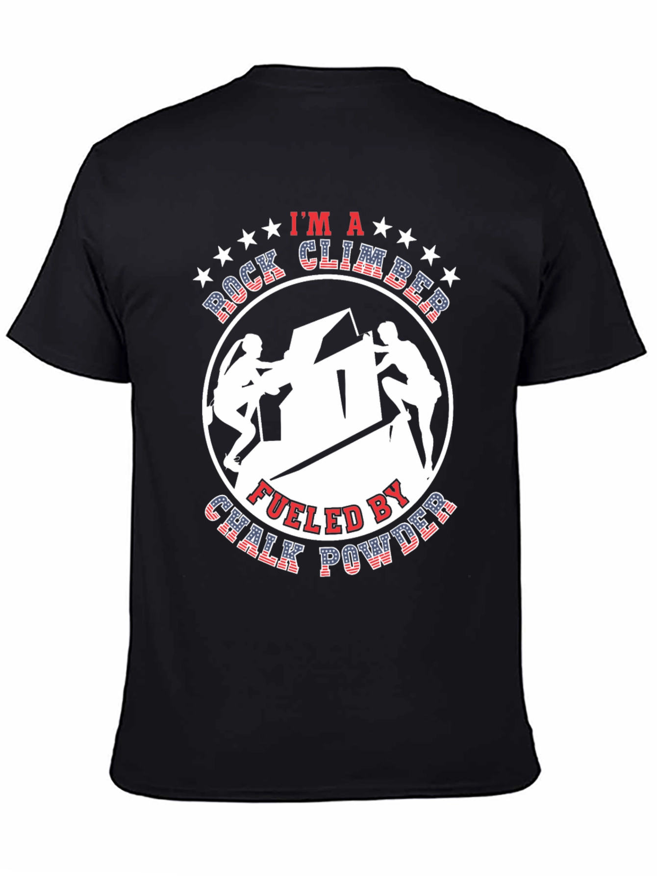 Rock Climber Chalk Powder Graphic Tee