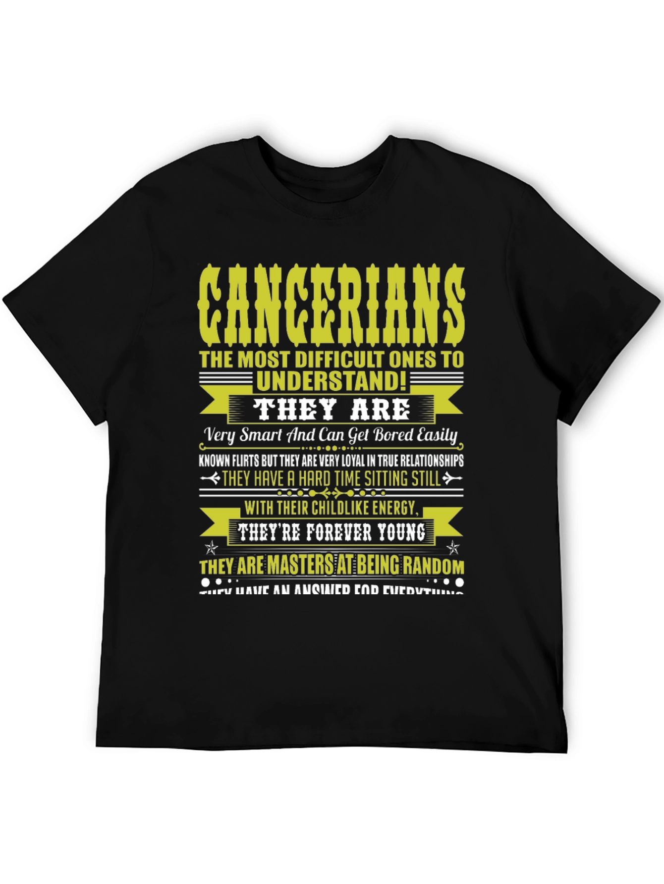 Cancerian Zodiac T-Shirt - Difficult to Understand!