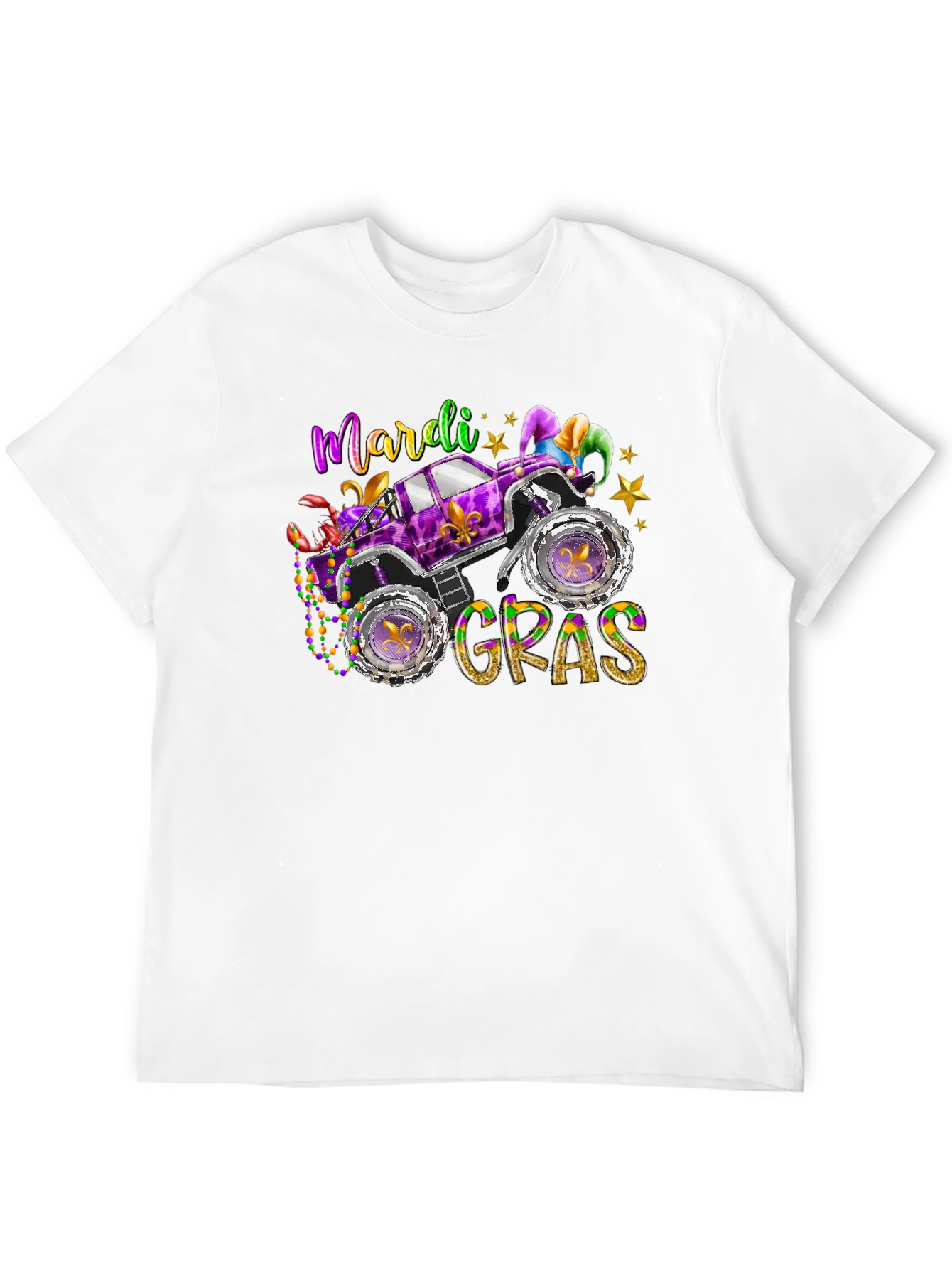 Mardi Gras Monster Truck T-Shirt