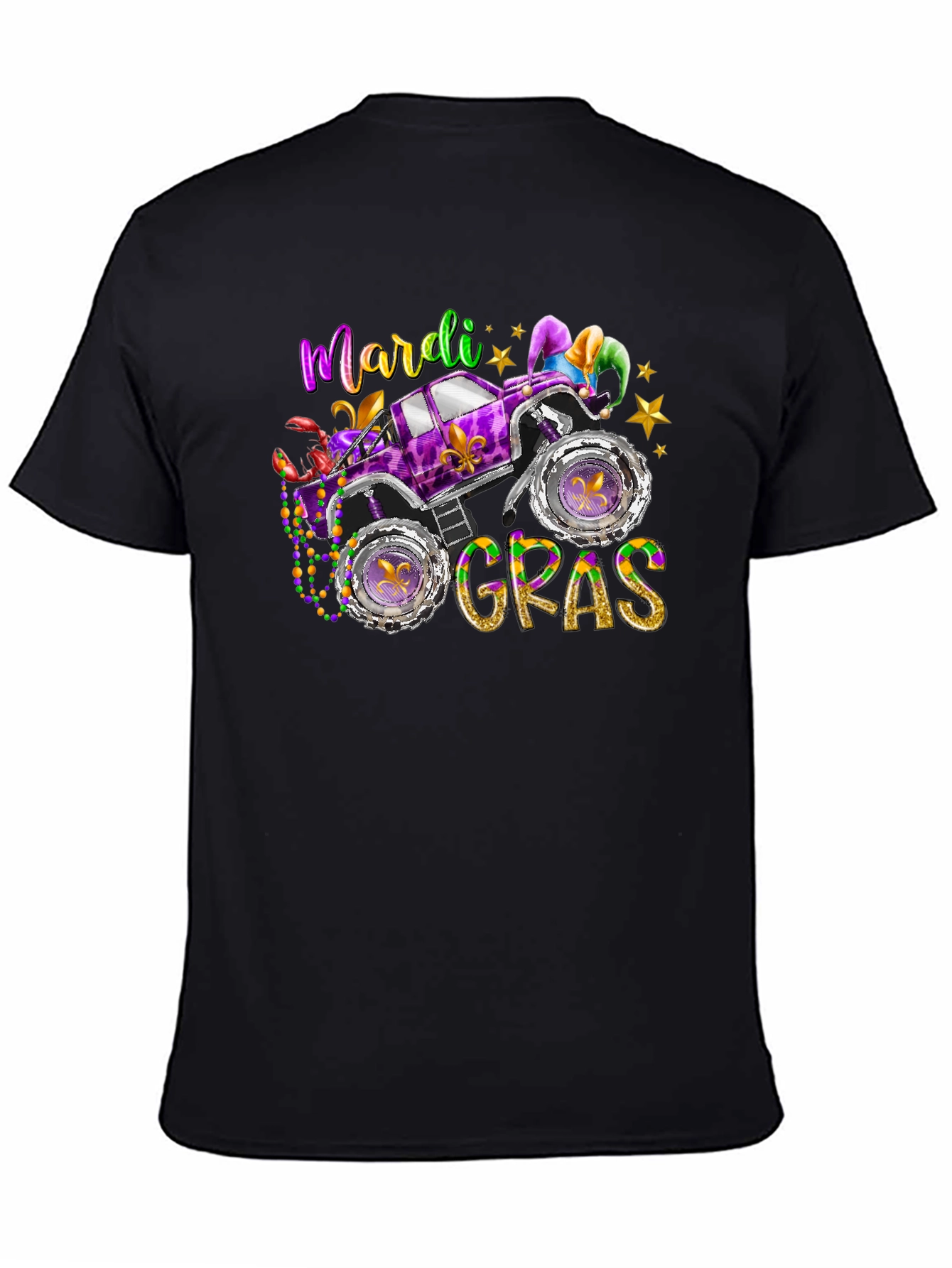 Mardi Gras Monster Truck T-Shirt