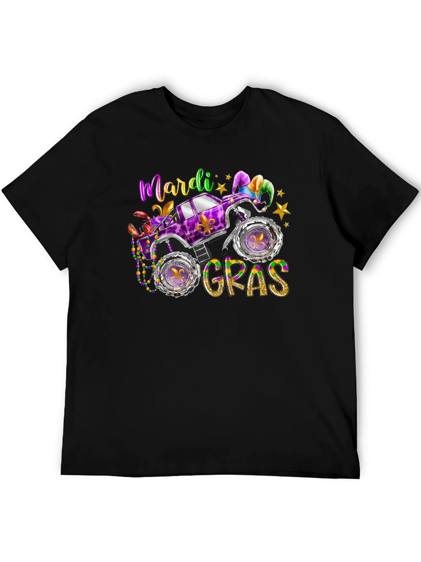 Mardi Gras Monster Truck T-Shirt