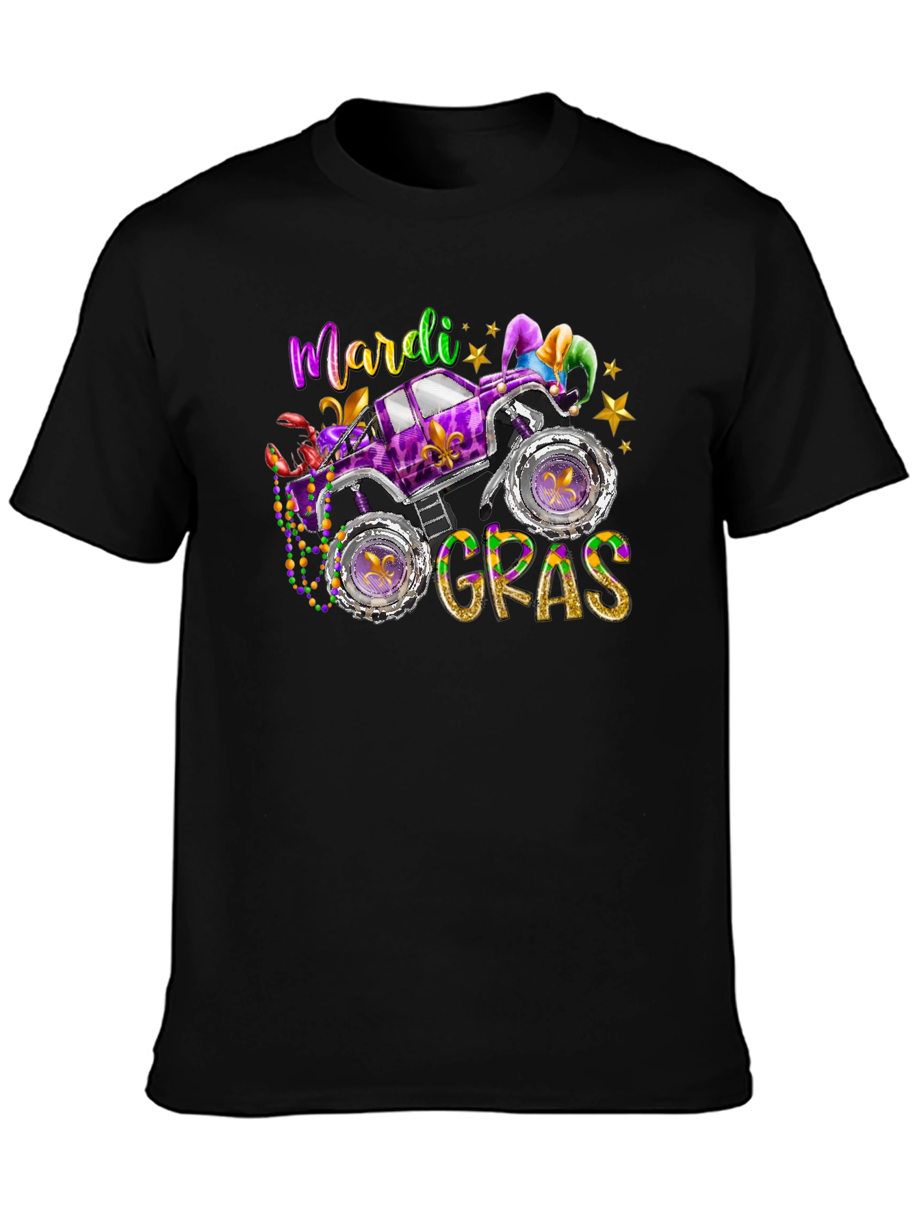Mardi Gras Monster Truck T-Shirt