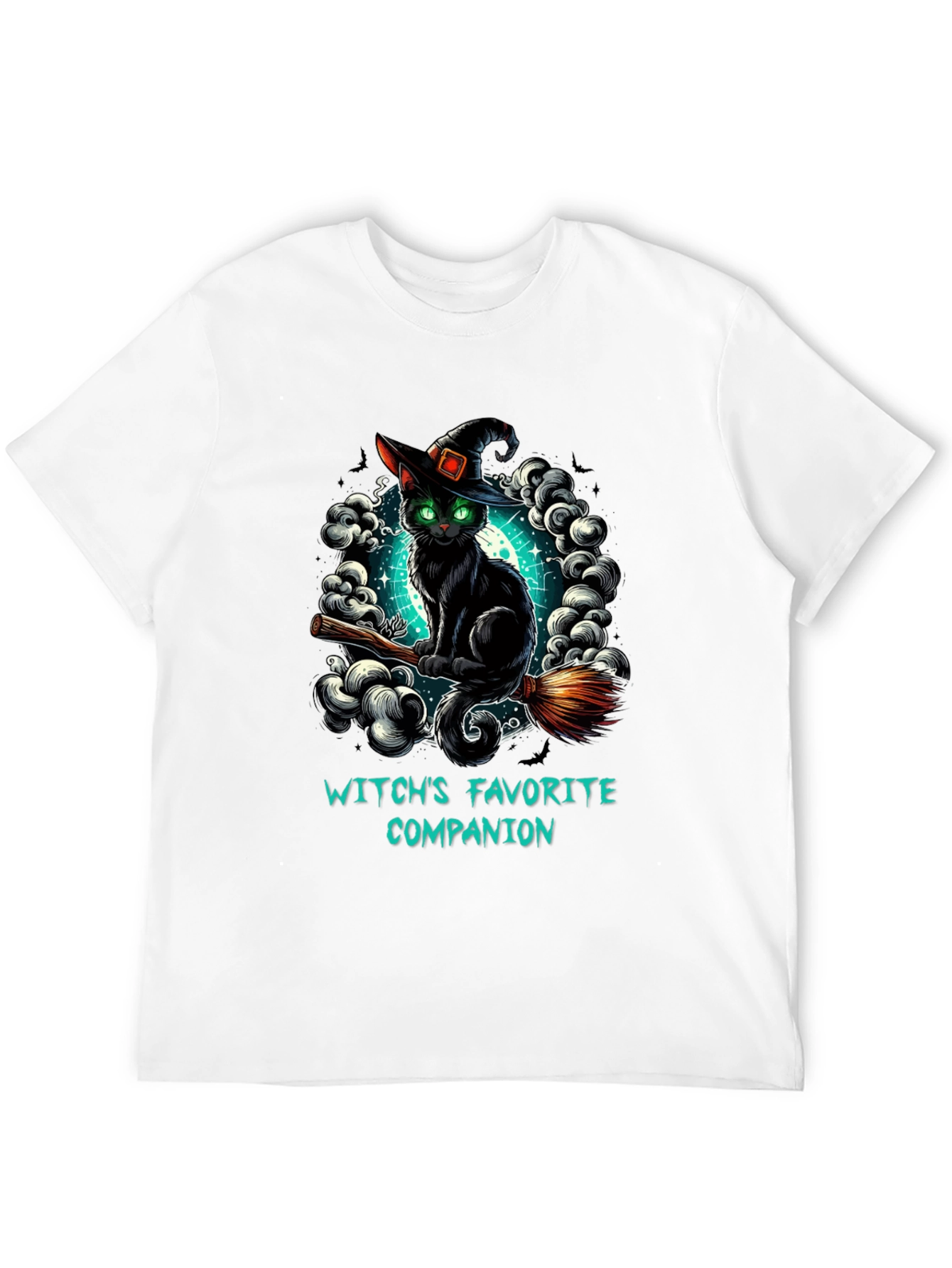 Witchs Favorite Companion Black Cat T-Shirt