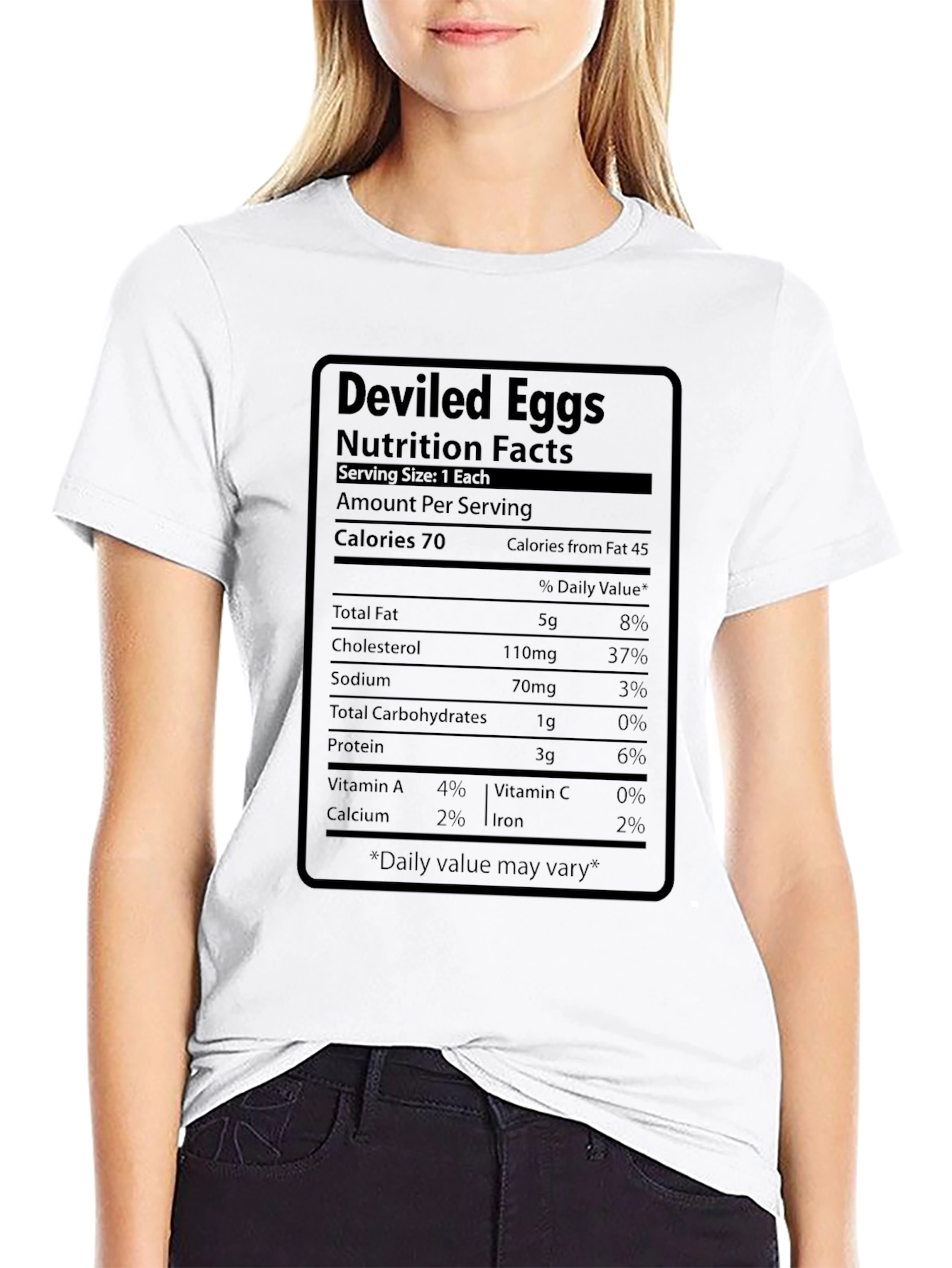 Deviled Eggs Nutrition Facts T-Shirt