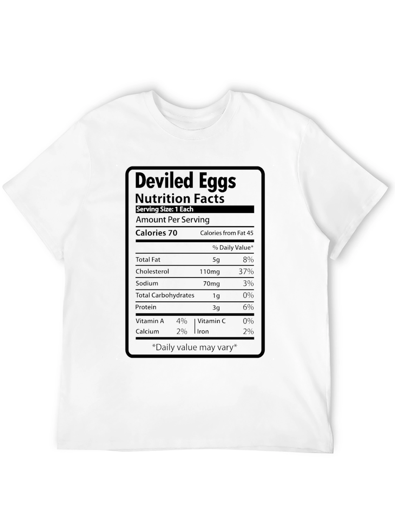 Deviled Eggs Nutrition Facts T-Shirt