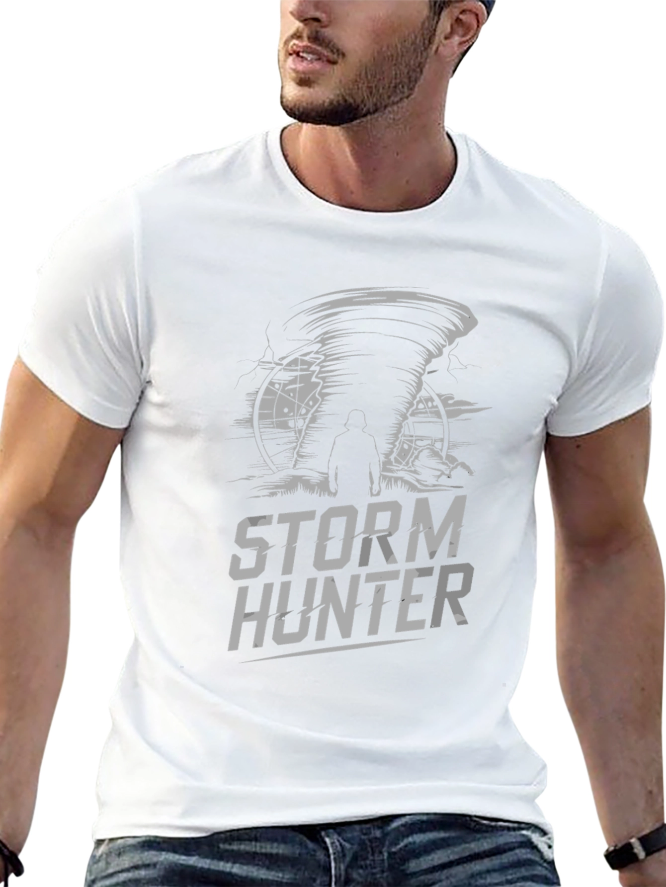 Storm Hunter Graphic T-Shirt - Black