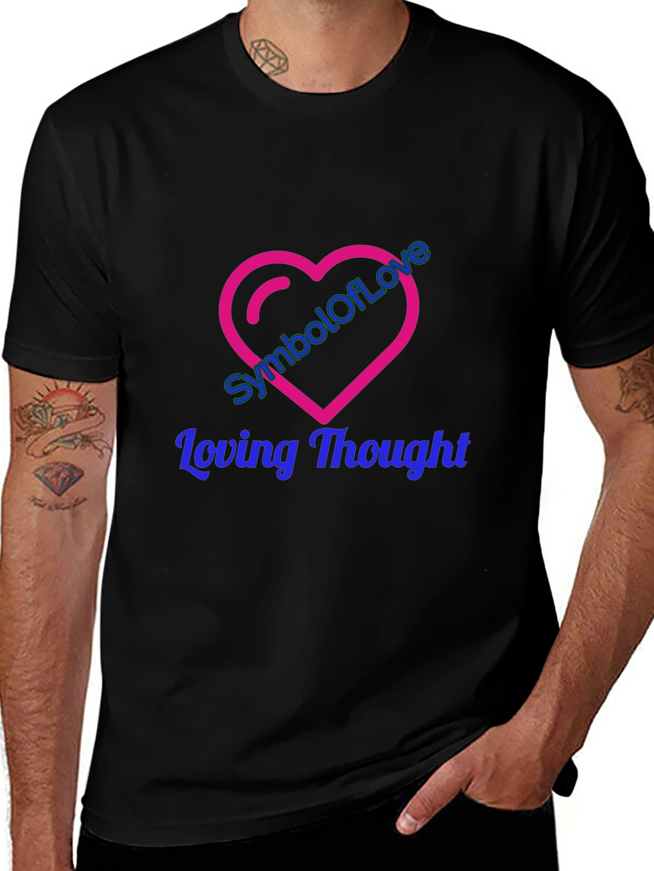 Symbol of Love T-Shirt - Loving Thought Design