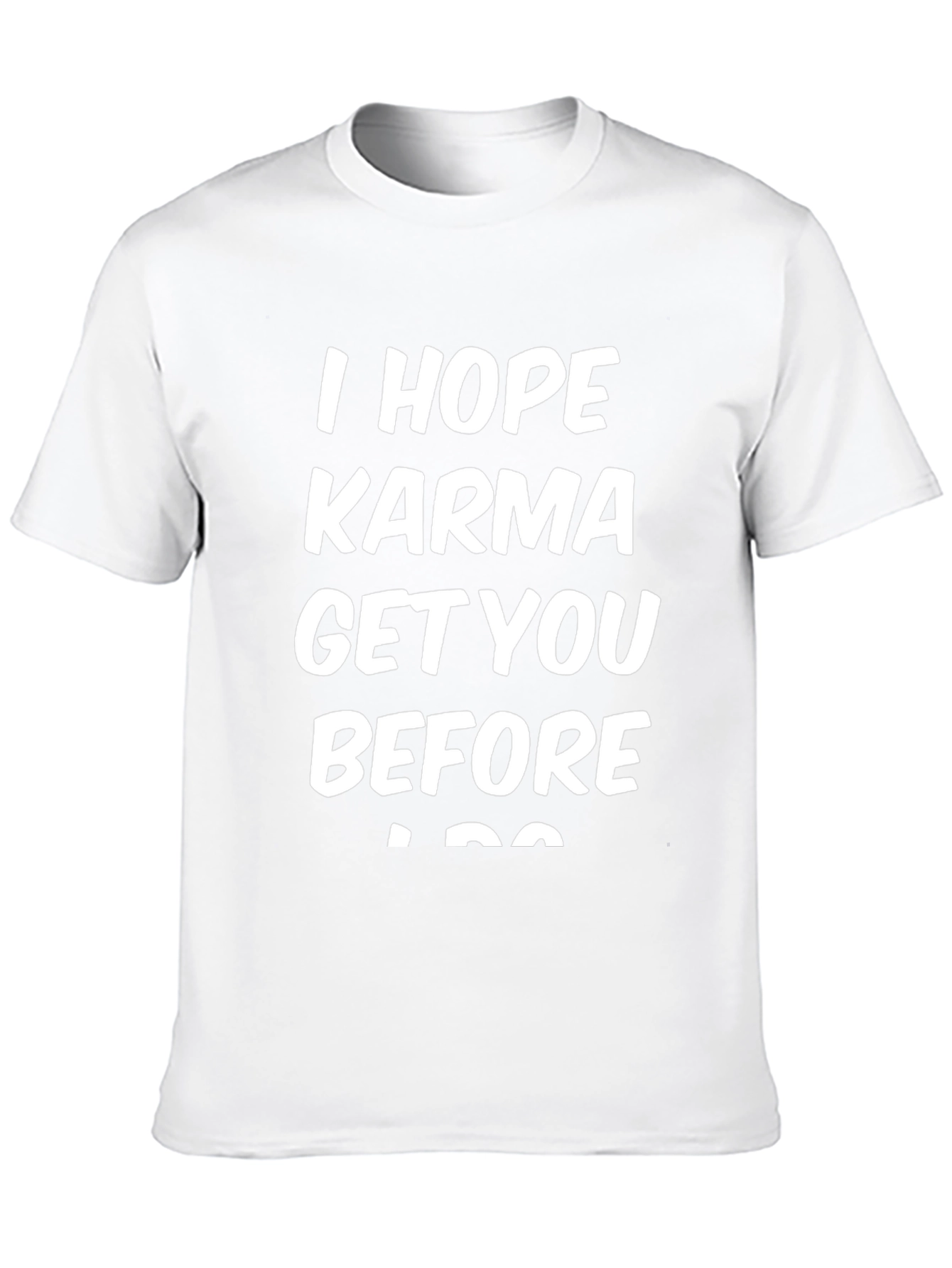 Karma Graphic Tee - Black Cotton T-Shirt