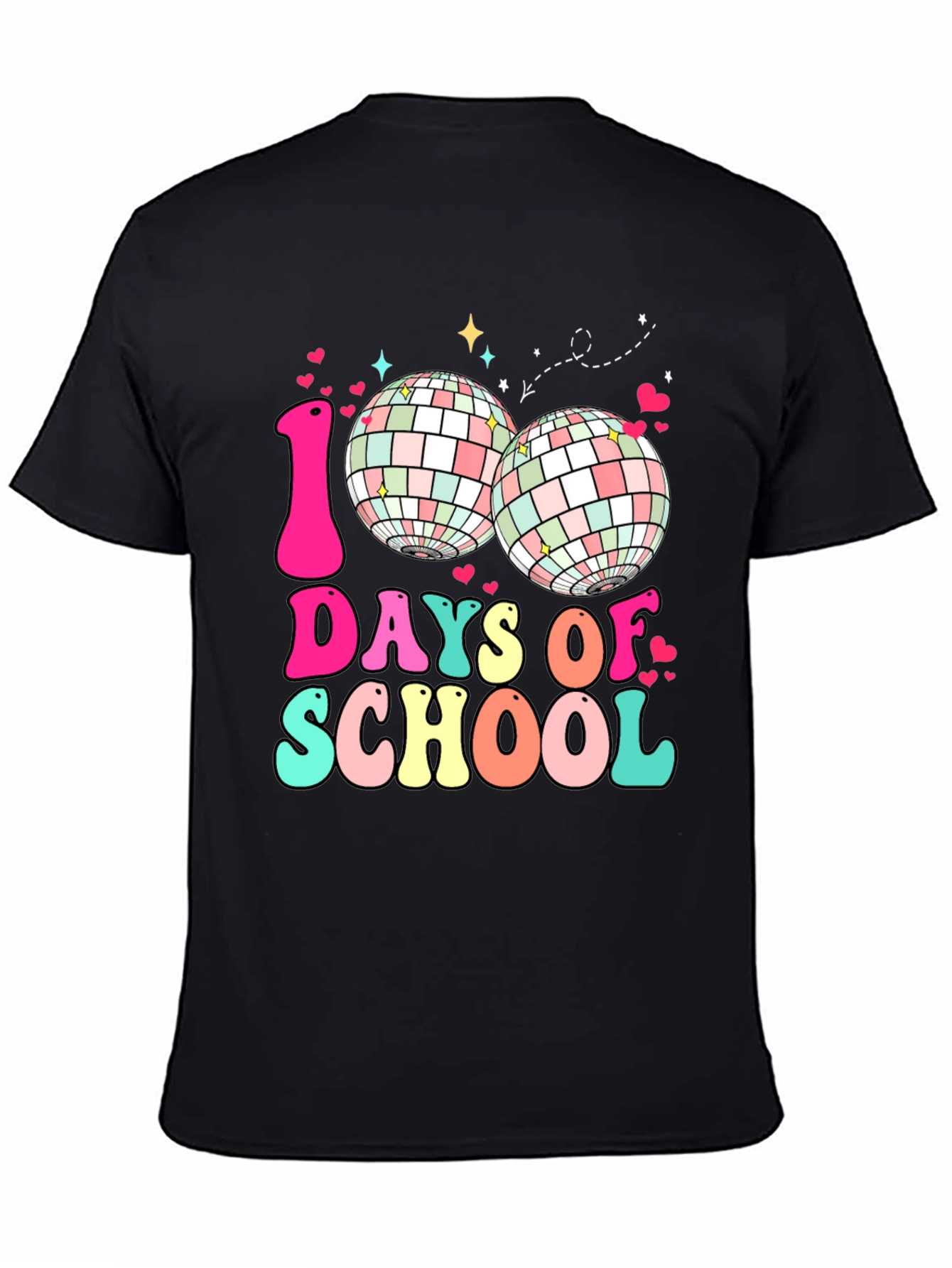 100 Days of School Disco Ball T-Shirt