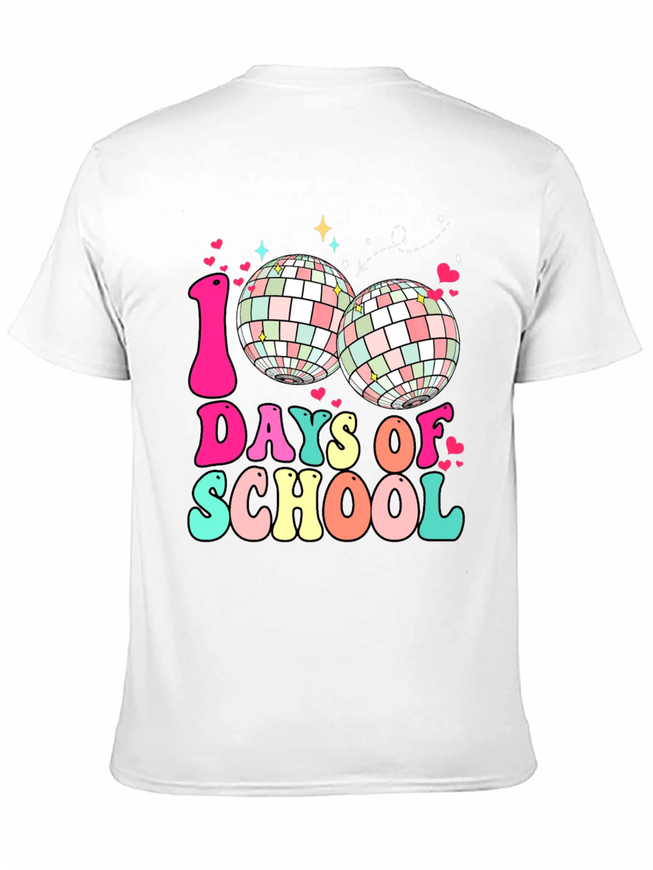 100 Days of School Disco Ball T-Shirt