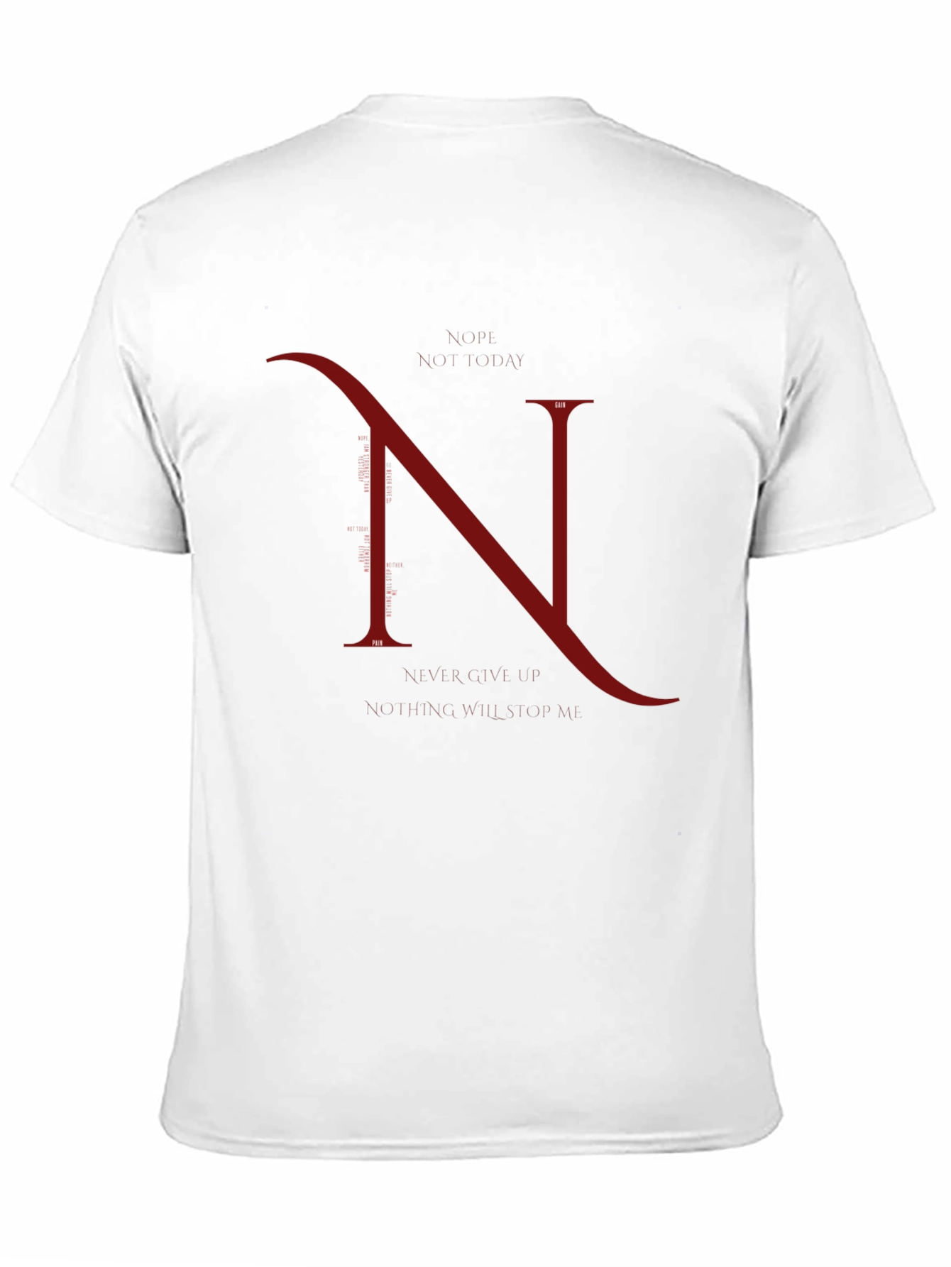 Elegant N Graphic Black T-Shirt