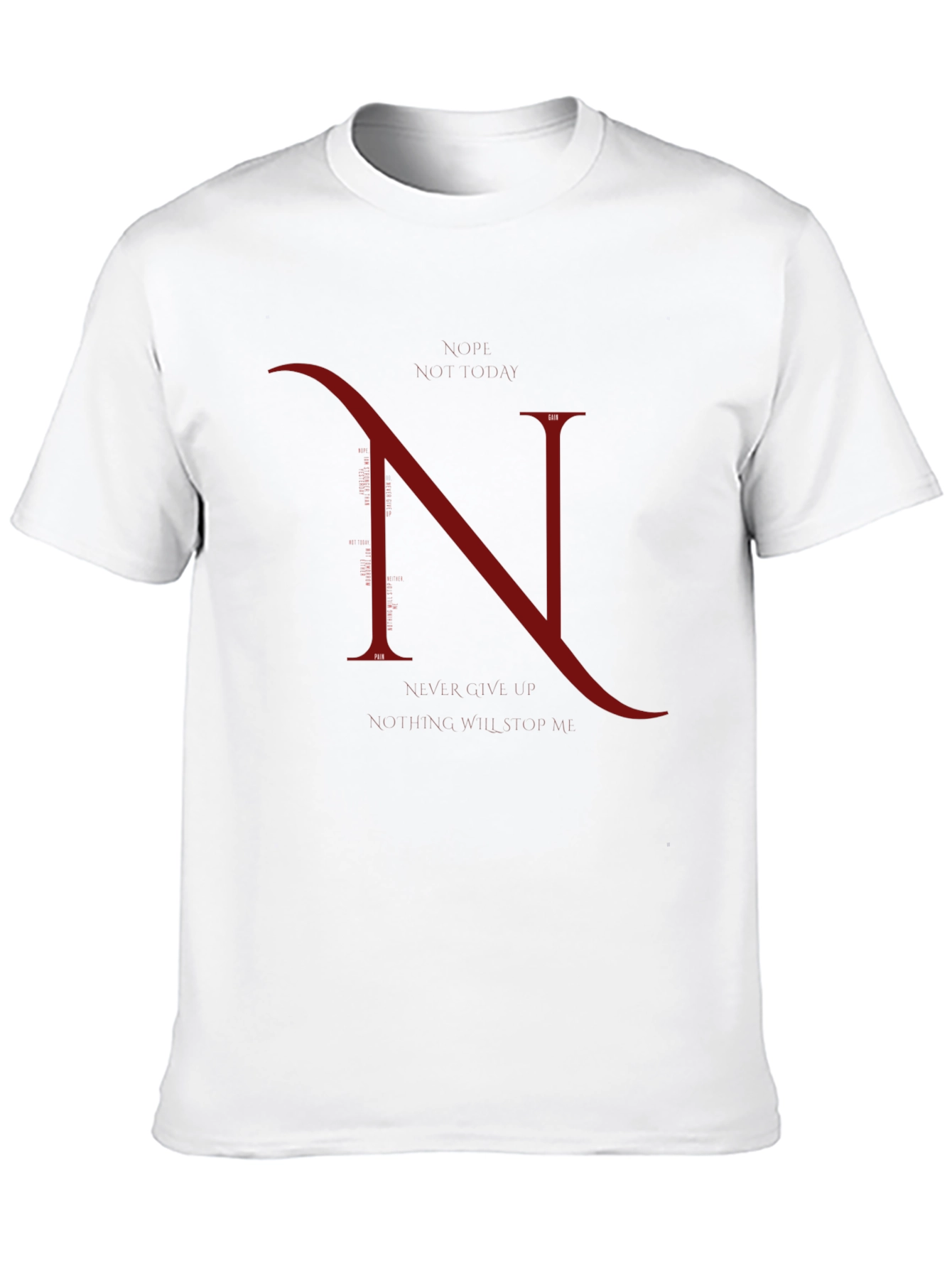 Elegant N Graphic Black T-Shirt